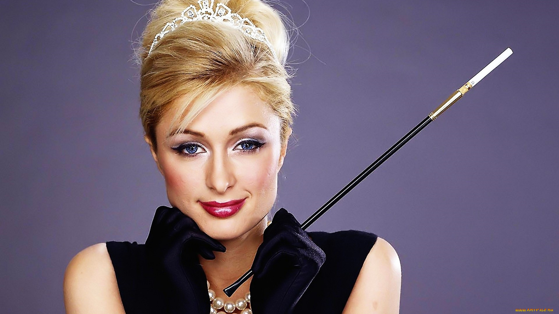 девушки, paris, hilton, блондинка, лицо, украшения, мундштук