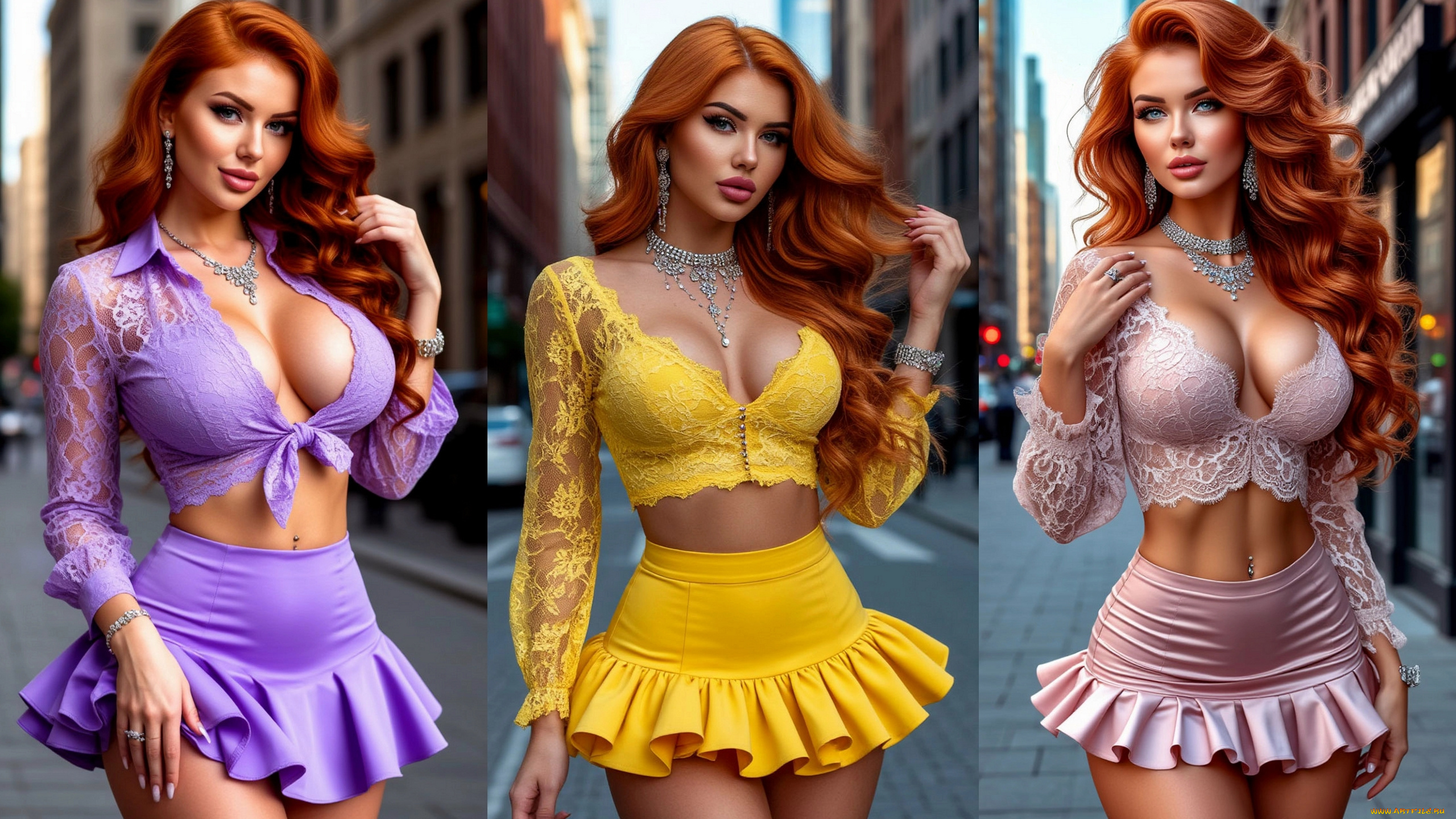 коллаж, 3д, графика, люди, , people, девушки, 3дд