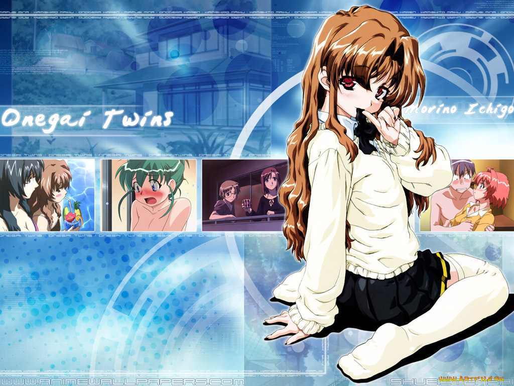 аниме, onegai, twins