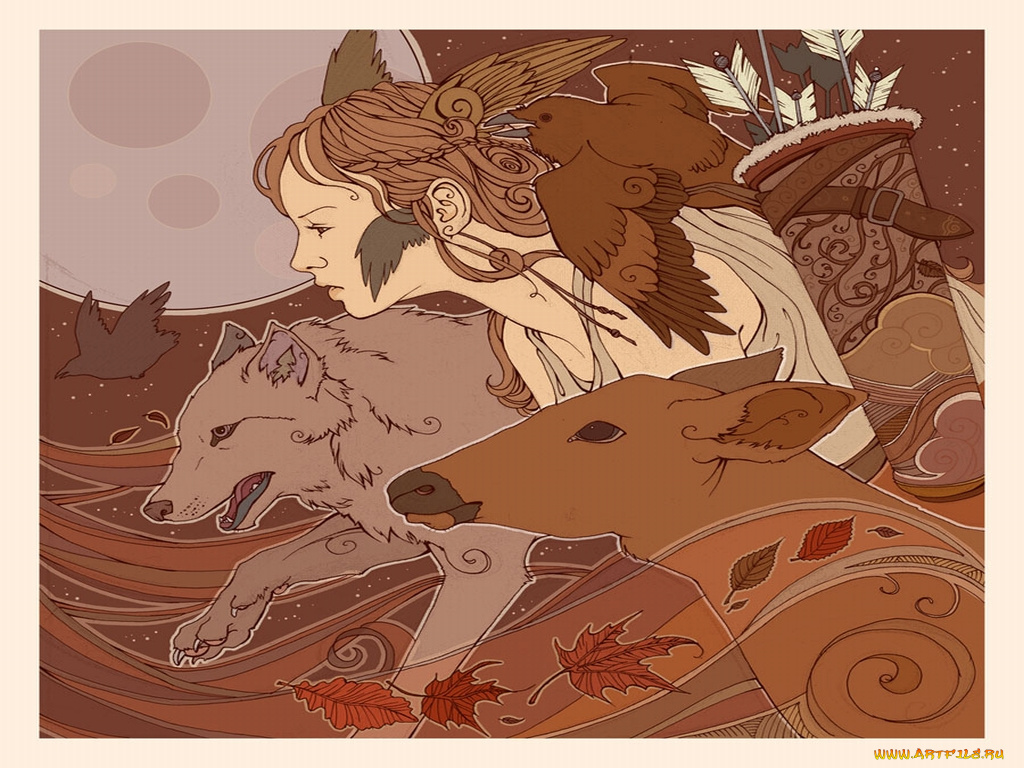 рисованные, люди