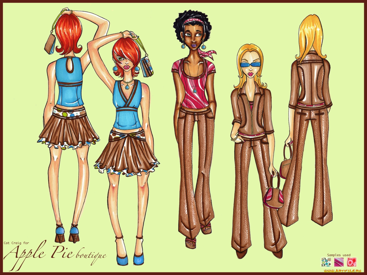 рисованные, люди