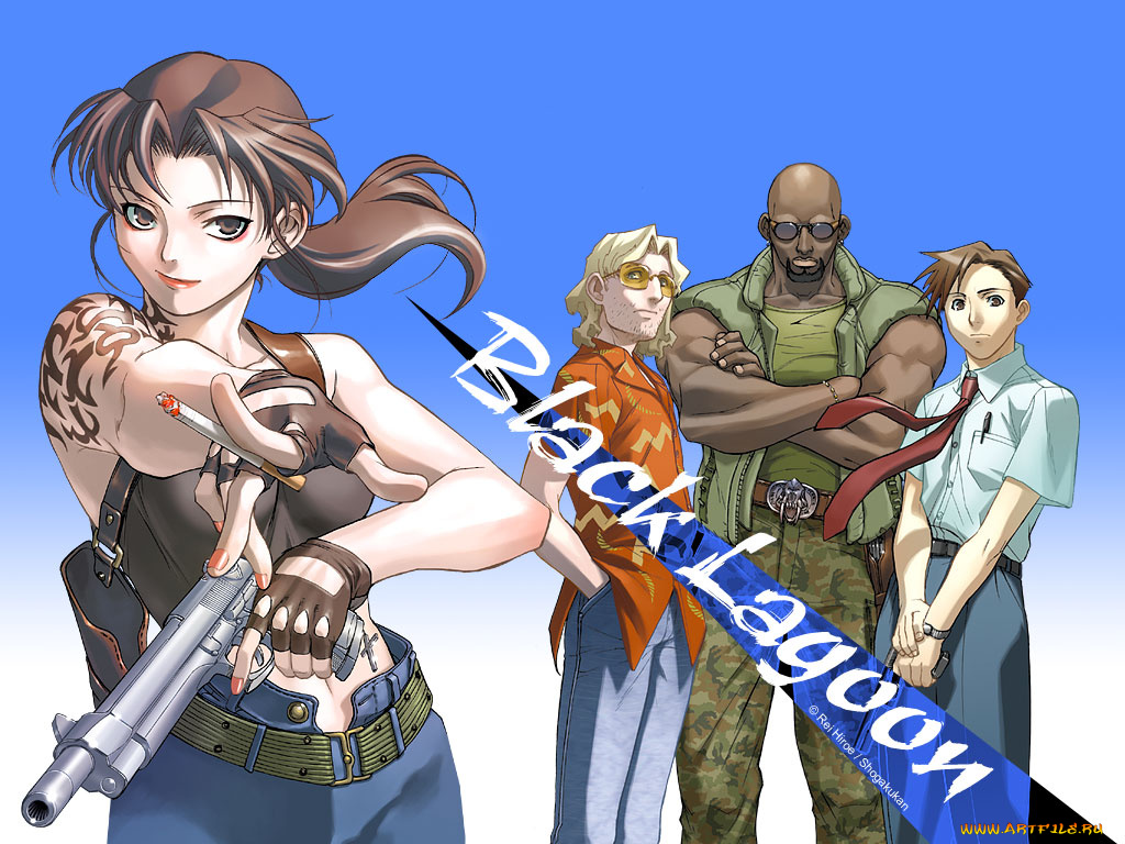 аниме, black, lagoon