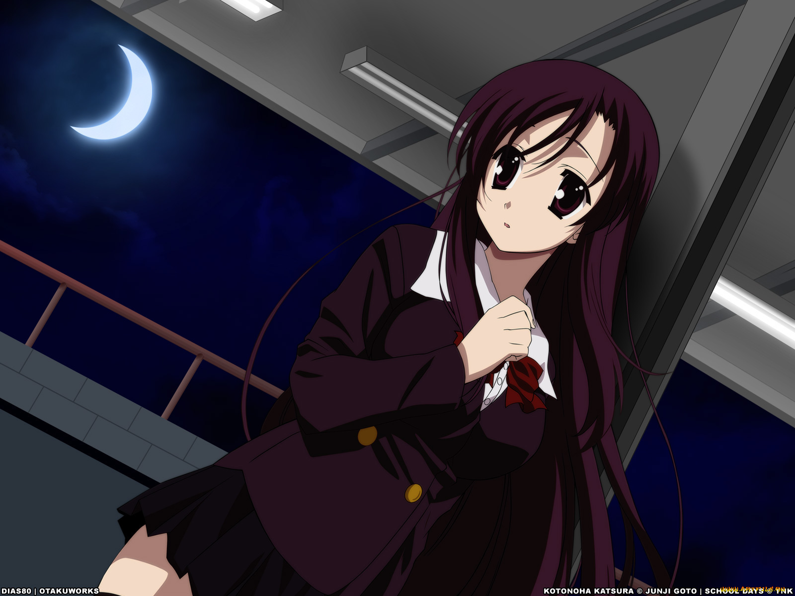 аниме, school, days