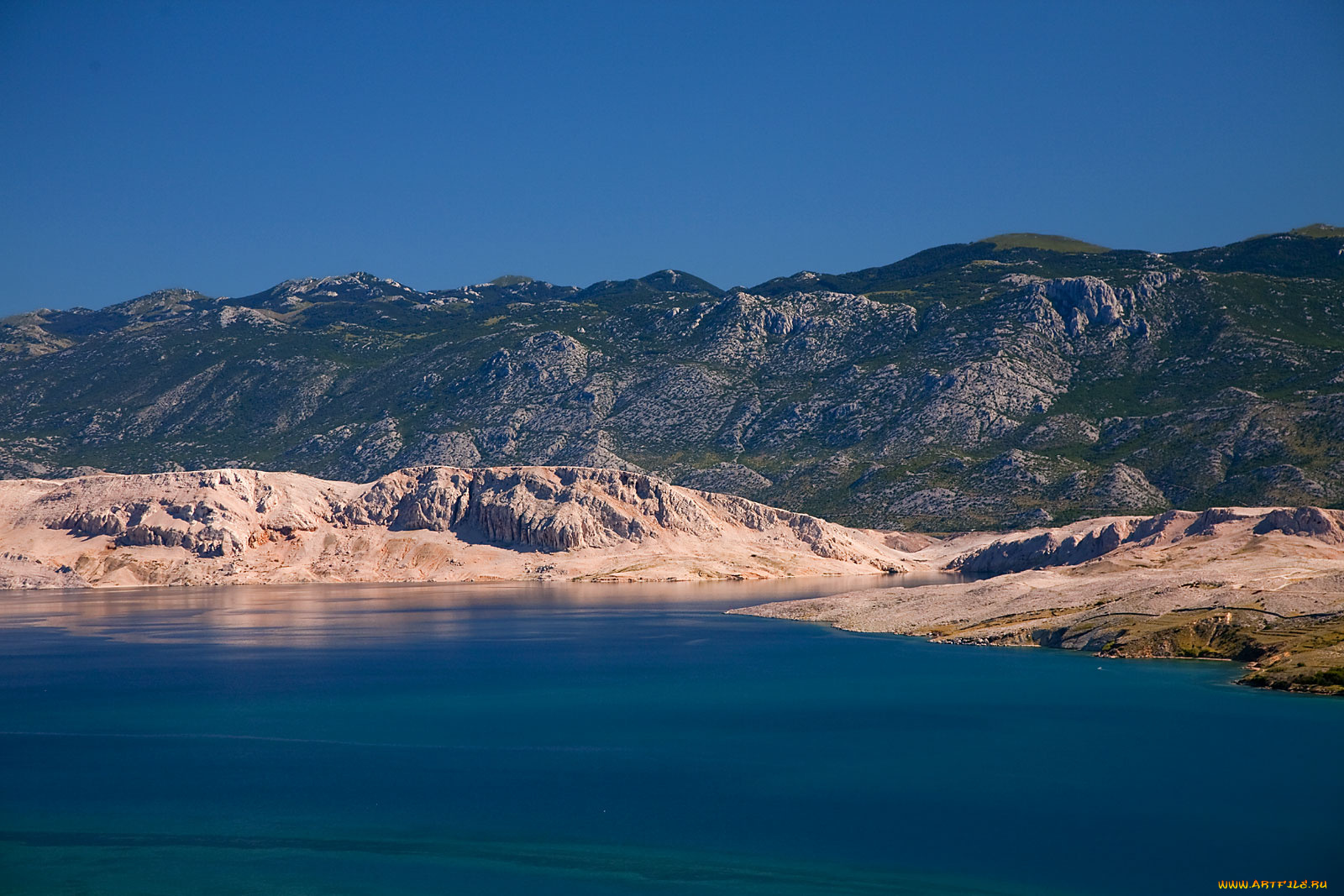 хорватия, природа, горы, море, берег