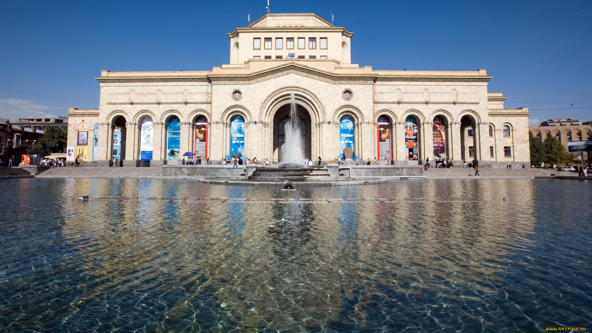 ереван, армения, города, столицы, государств, город, площадь, музей