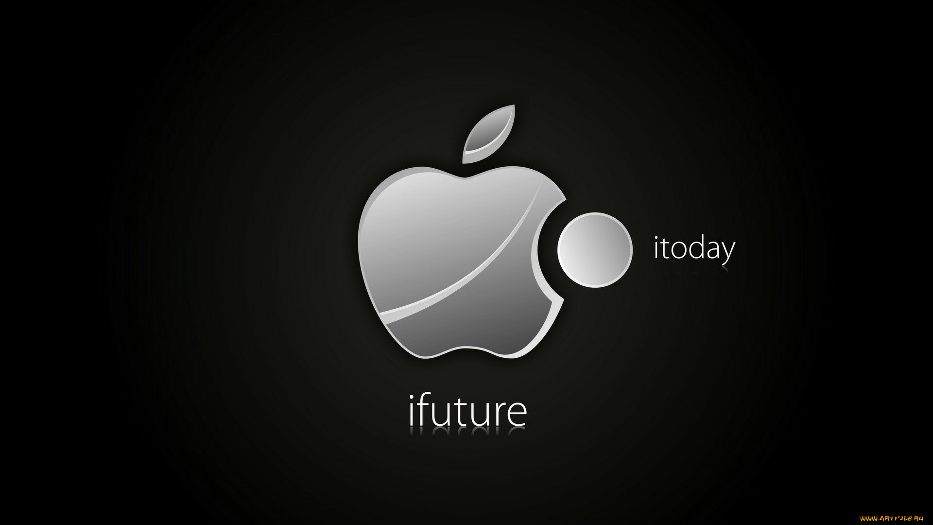 компьютеры, apple, тёмный, яблоко, логотип