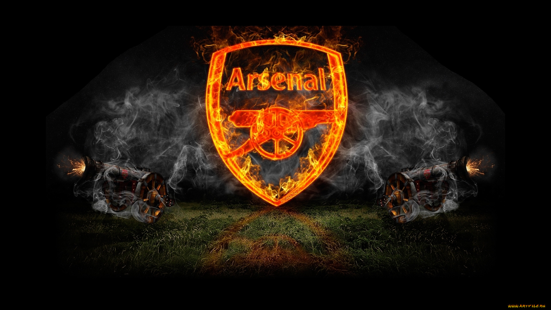 спорт, эмблемы, клубов, логотип, канониры, the, gunners, эмблема, arsenal, football, club, пушки, огонь, art, арт, дым