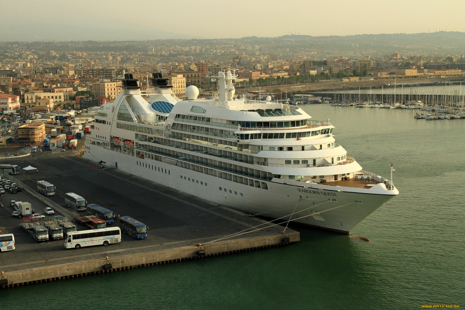 корабли, лайнеры, круиз, порт