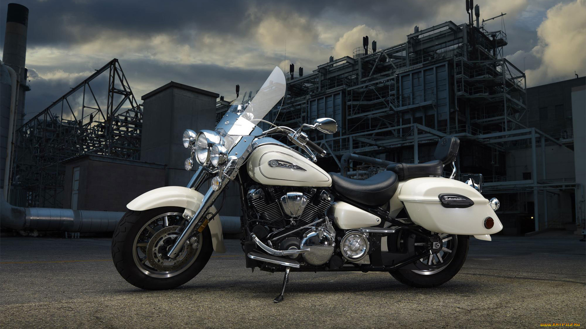 2012, yamaha, roadstar, мотоциклы, custom