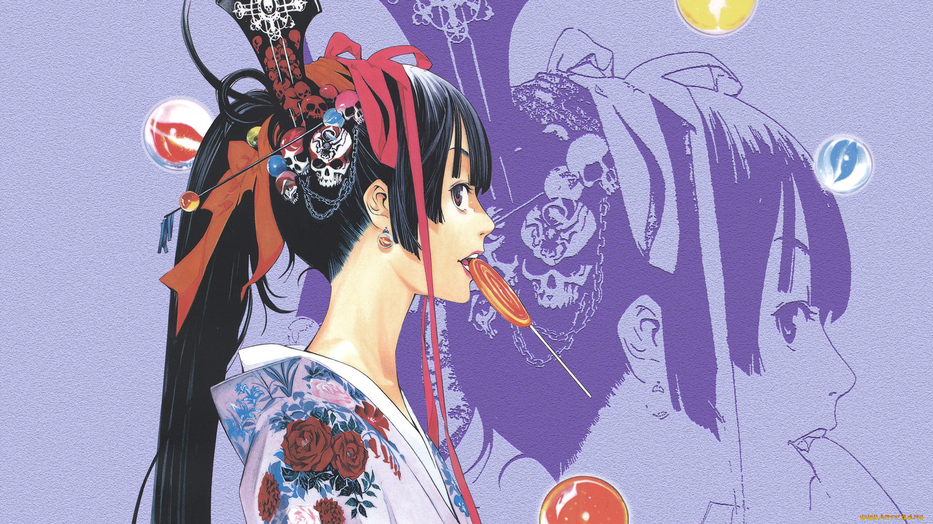 аниме, tenjou, tenge, девушка