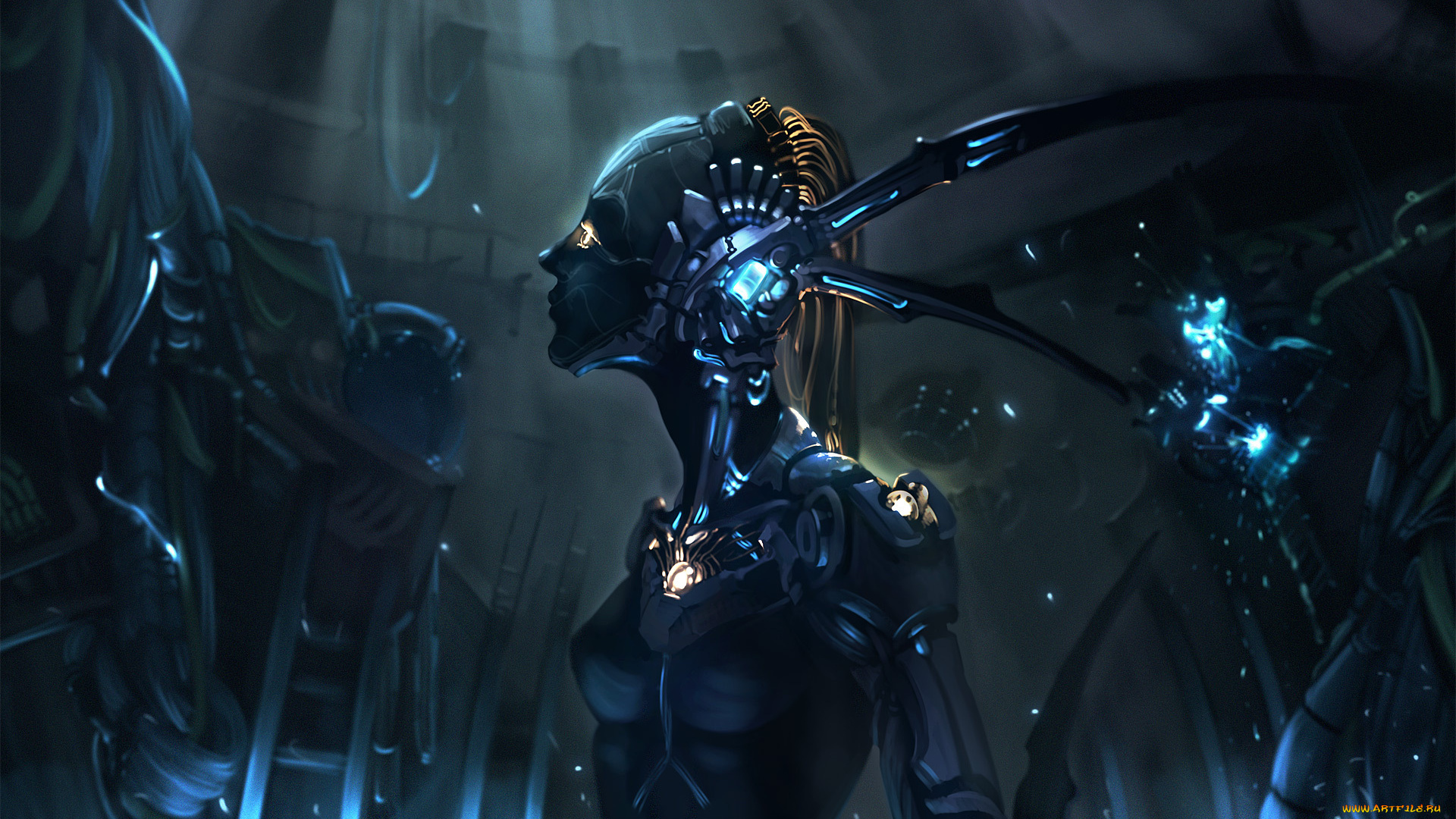 фэнтези, роботы, киборги, механизмы, существа, wen-jr, jonathan, romeo