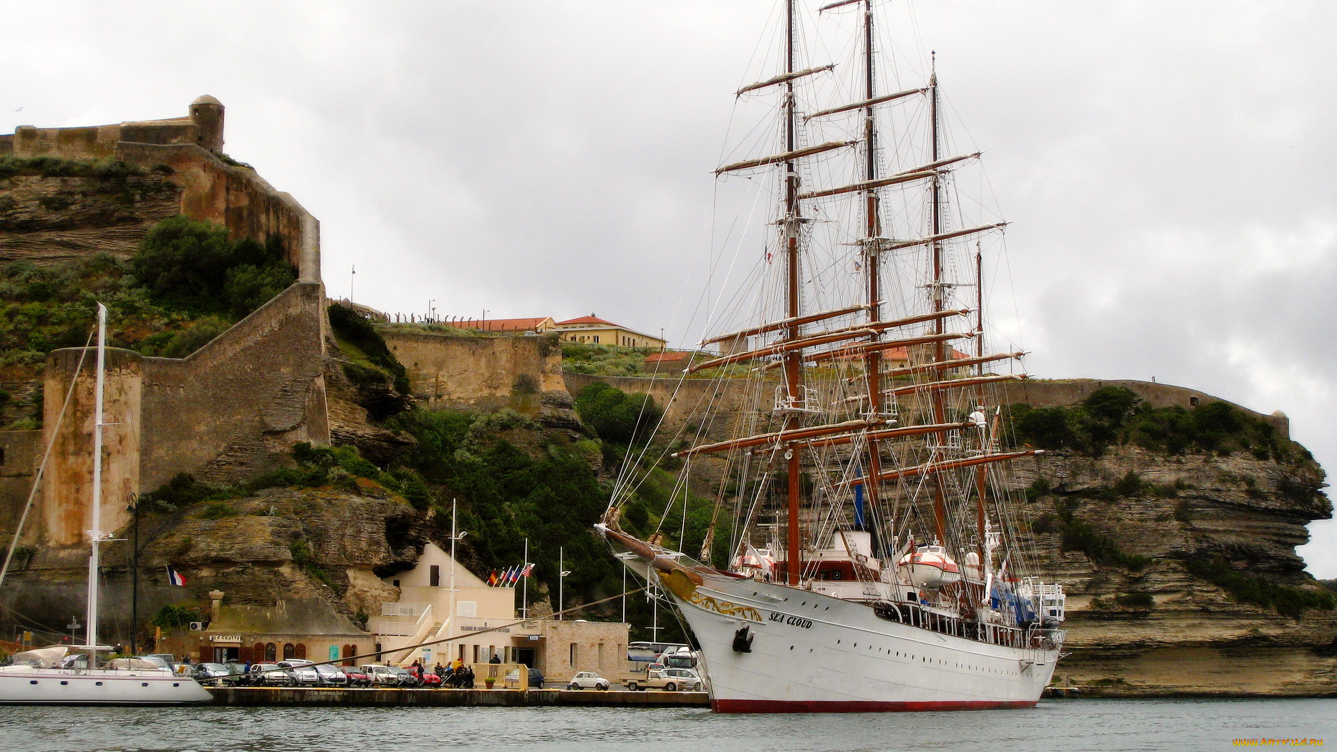 sea, cloud, корабли, парусники, море, парусник, круизный, дух, морского, облака, rodman, polyships, sl, корсика