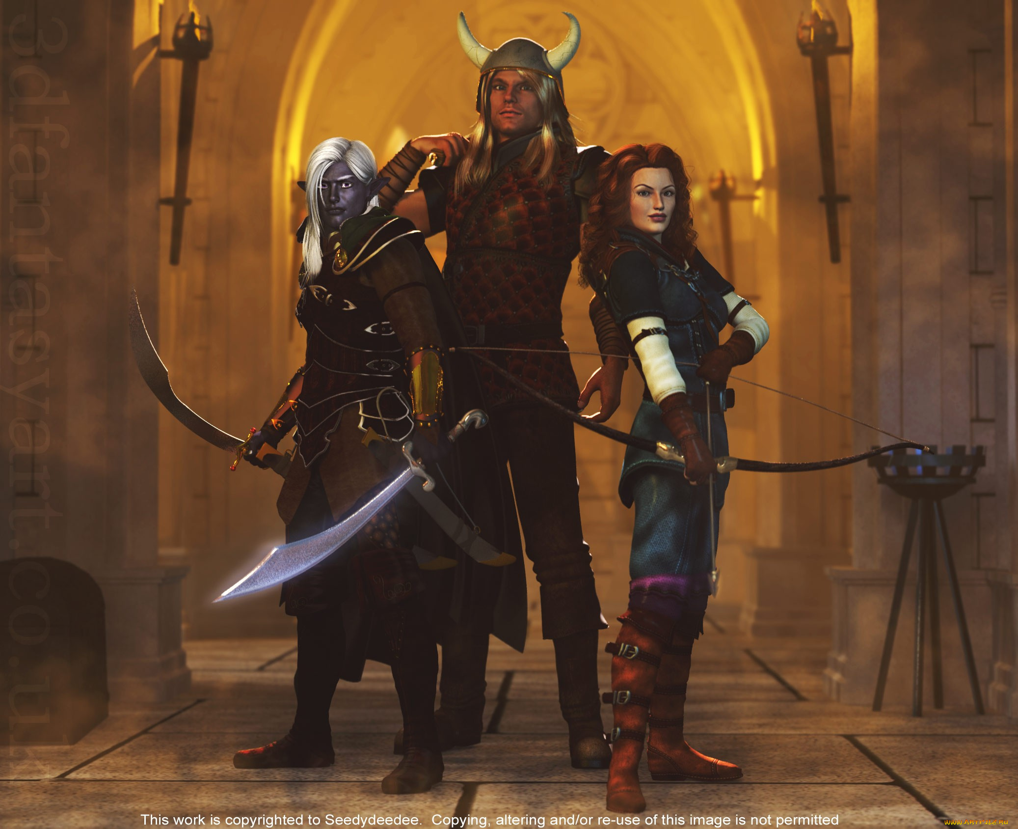 3д, графика, military, доспехи, люди, оружие