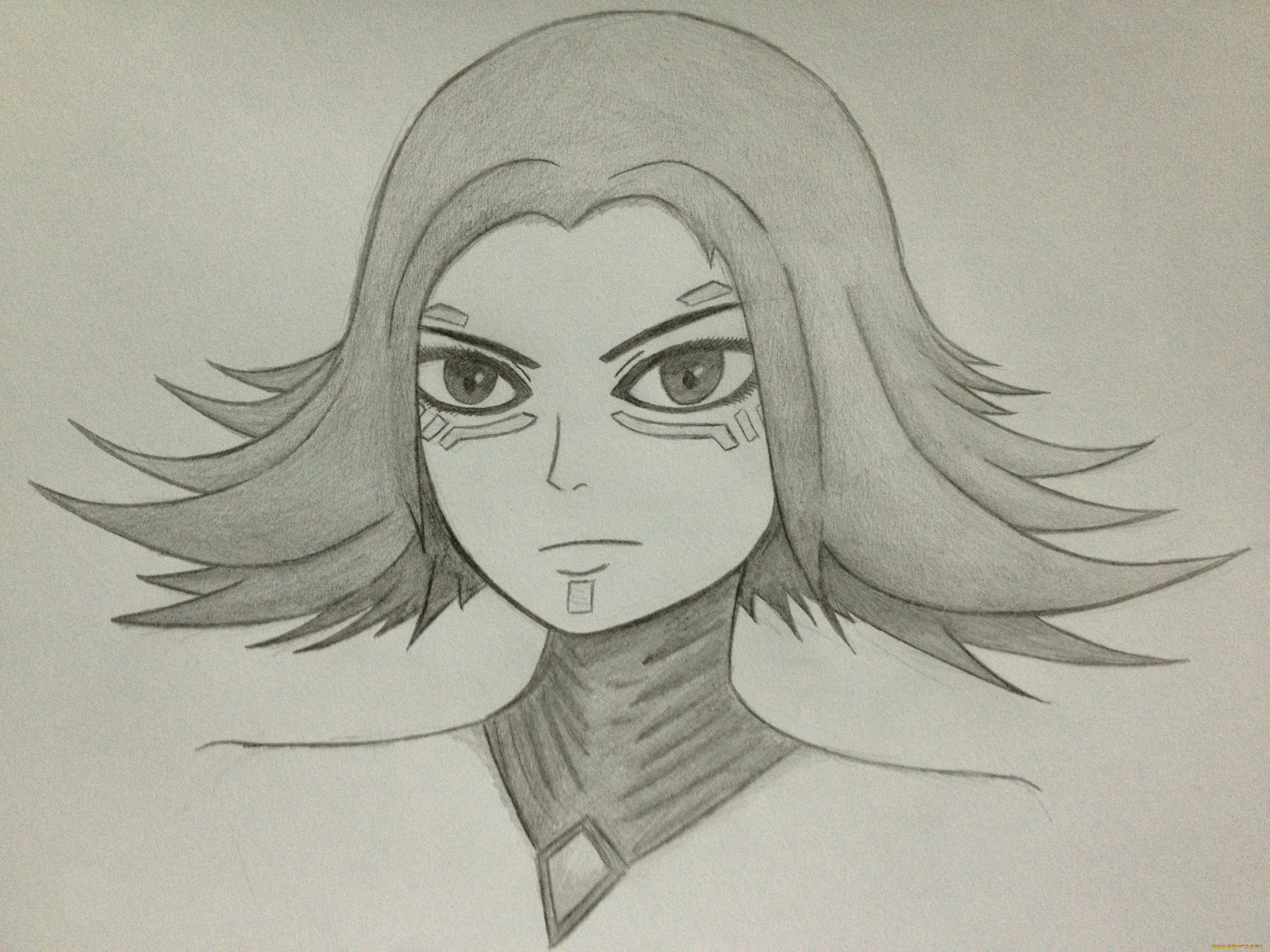 рисованные, люди, лицо