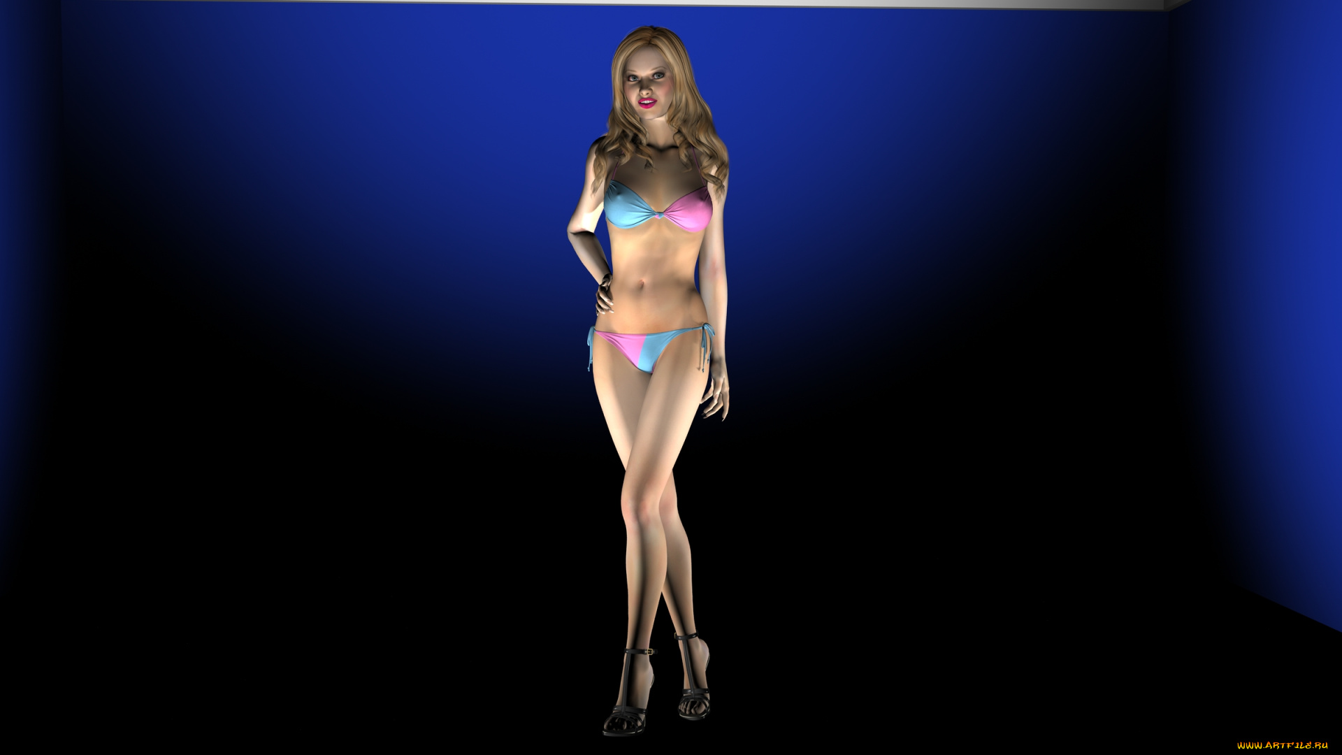3д, графика, people, , люди, бикини, девушка