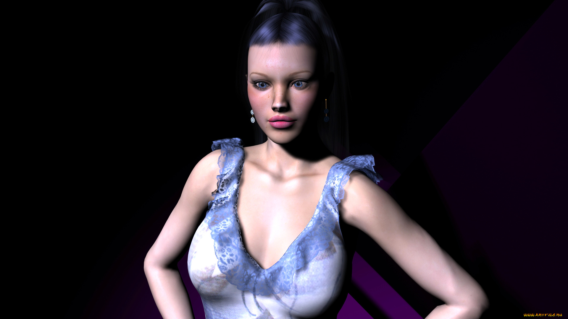 3д, графика, people, , люди, девушка, взгляд