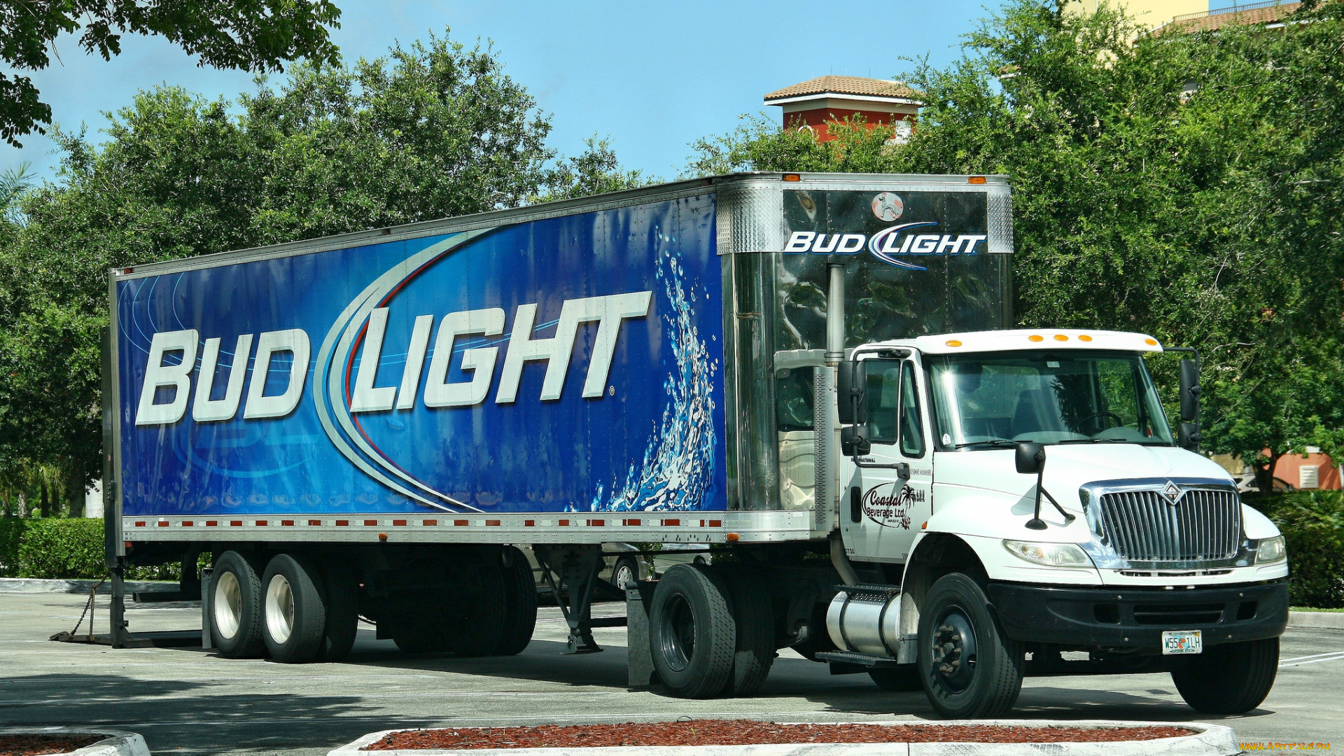 автомобили, international, тягач, контейнер