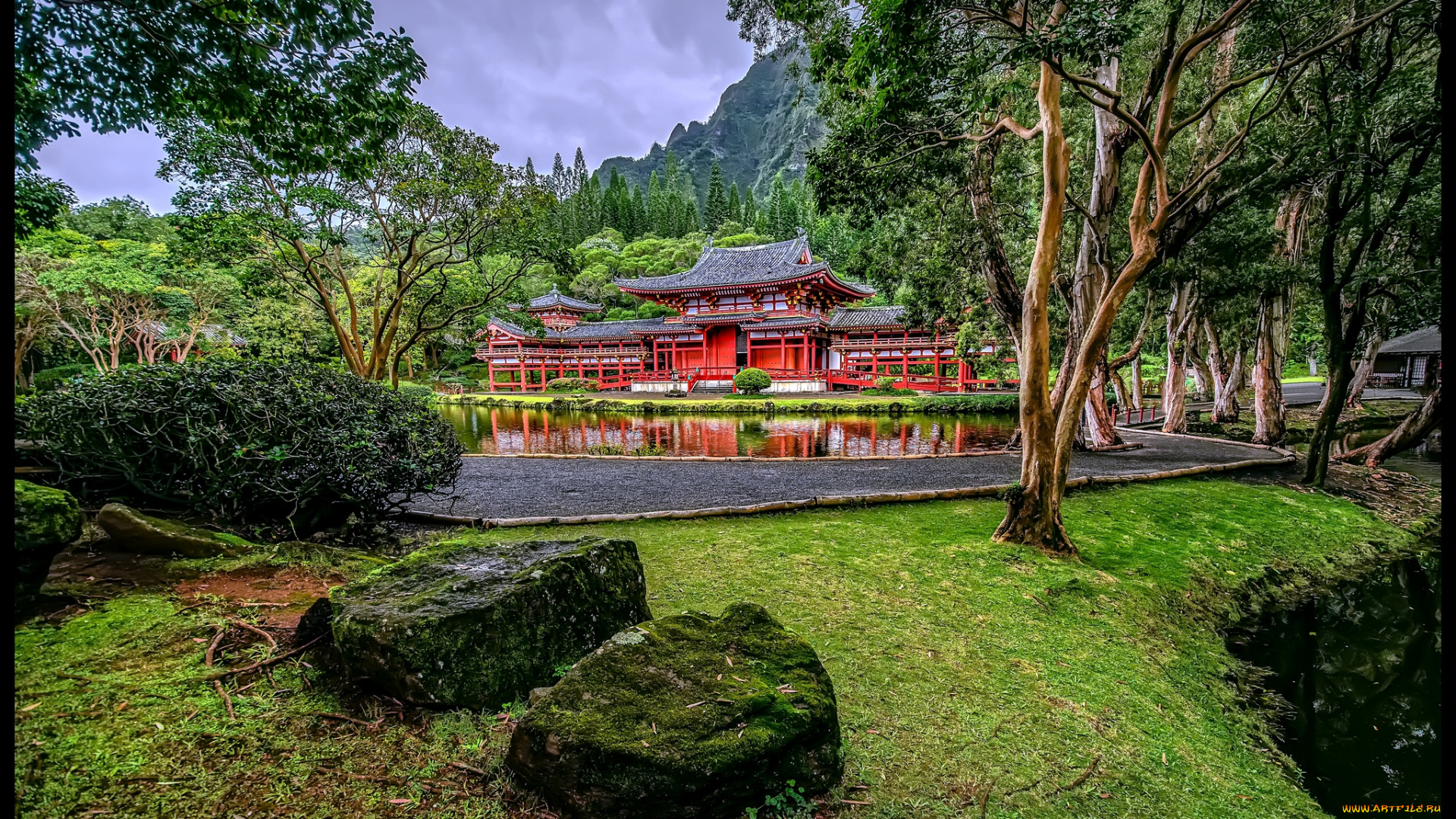 города, -, буддистские, и, другие, храмы, парк, пагода