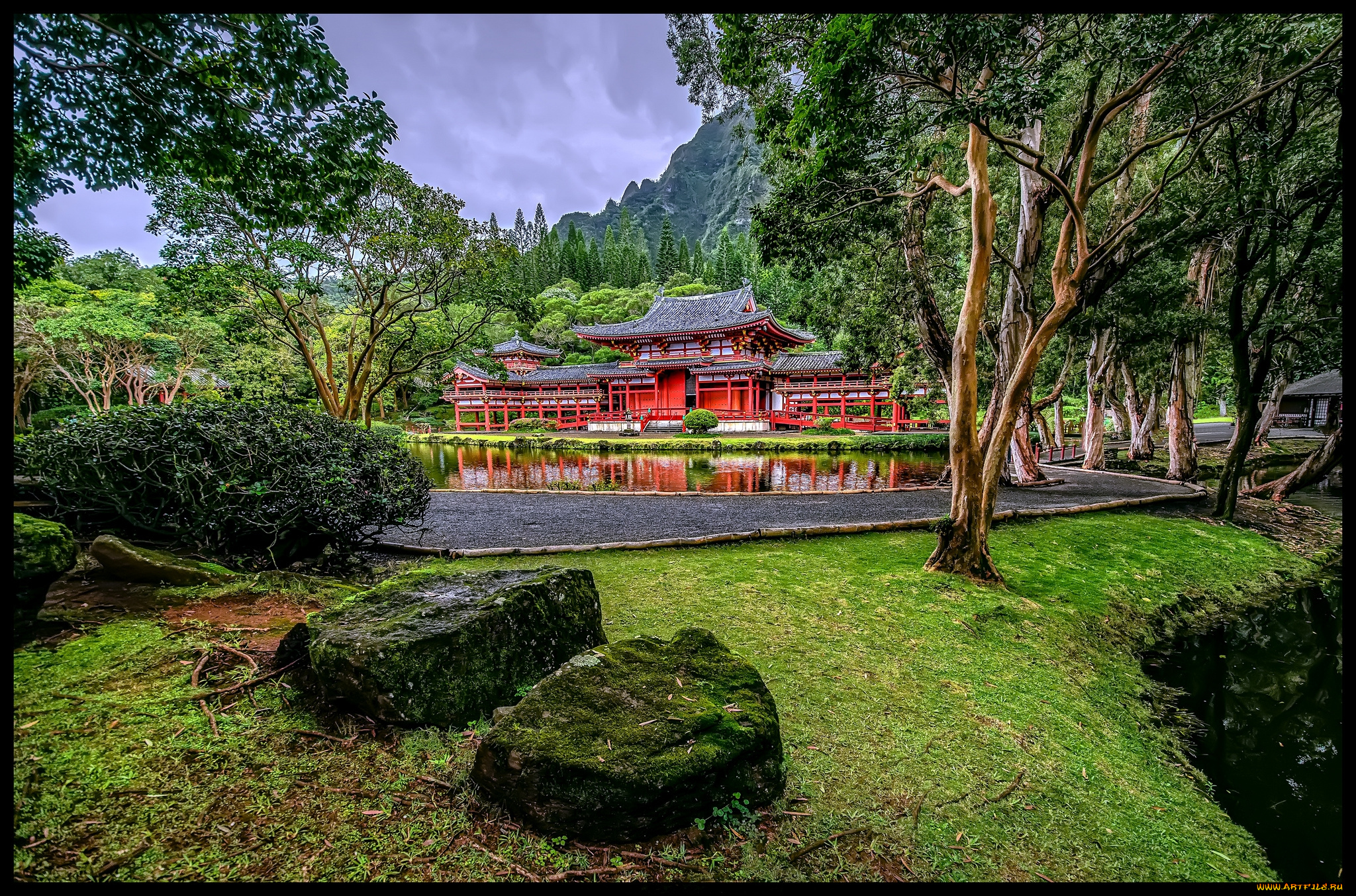 города, -, буддистские, и, другие, храмы, парк, пагода