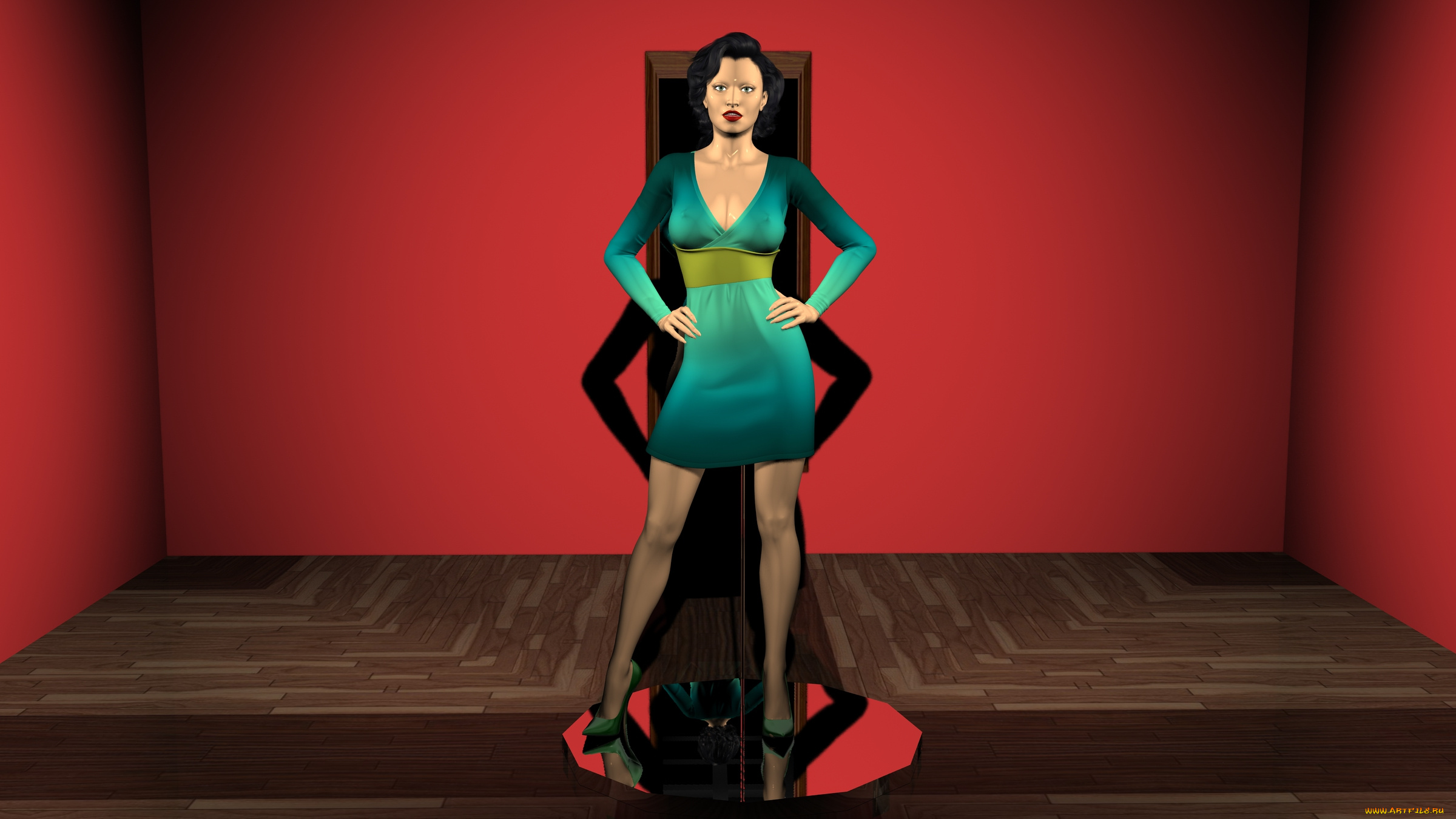 3д, графика, people, , люди, платье, девушка