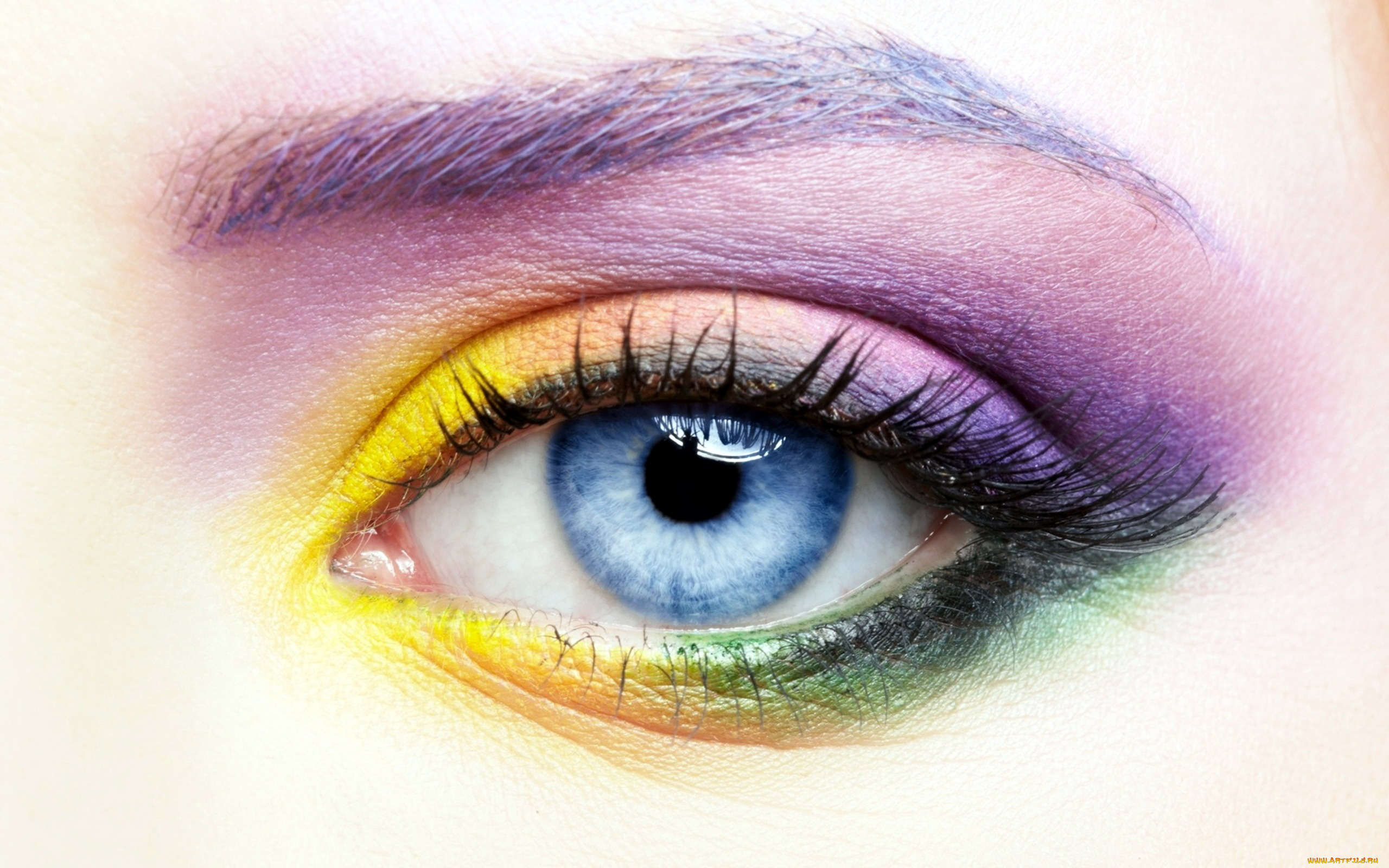 разное, глаза, тени, разноцветные