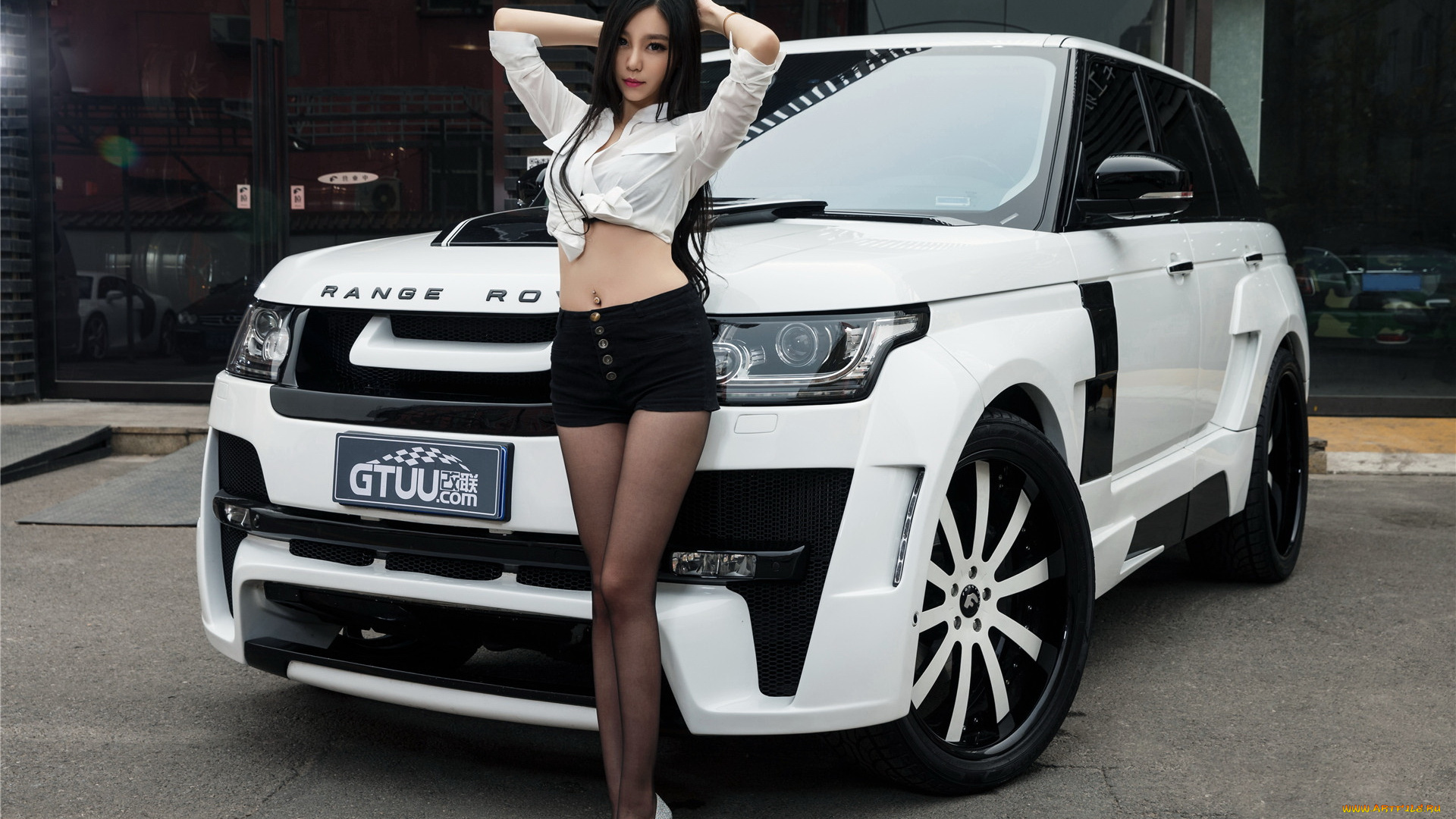 автомобили, -авто, с, девушками, девушка, взгляд, фон, автомобиль, азиатка