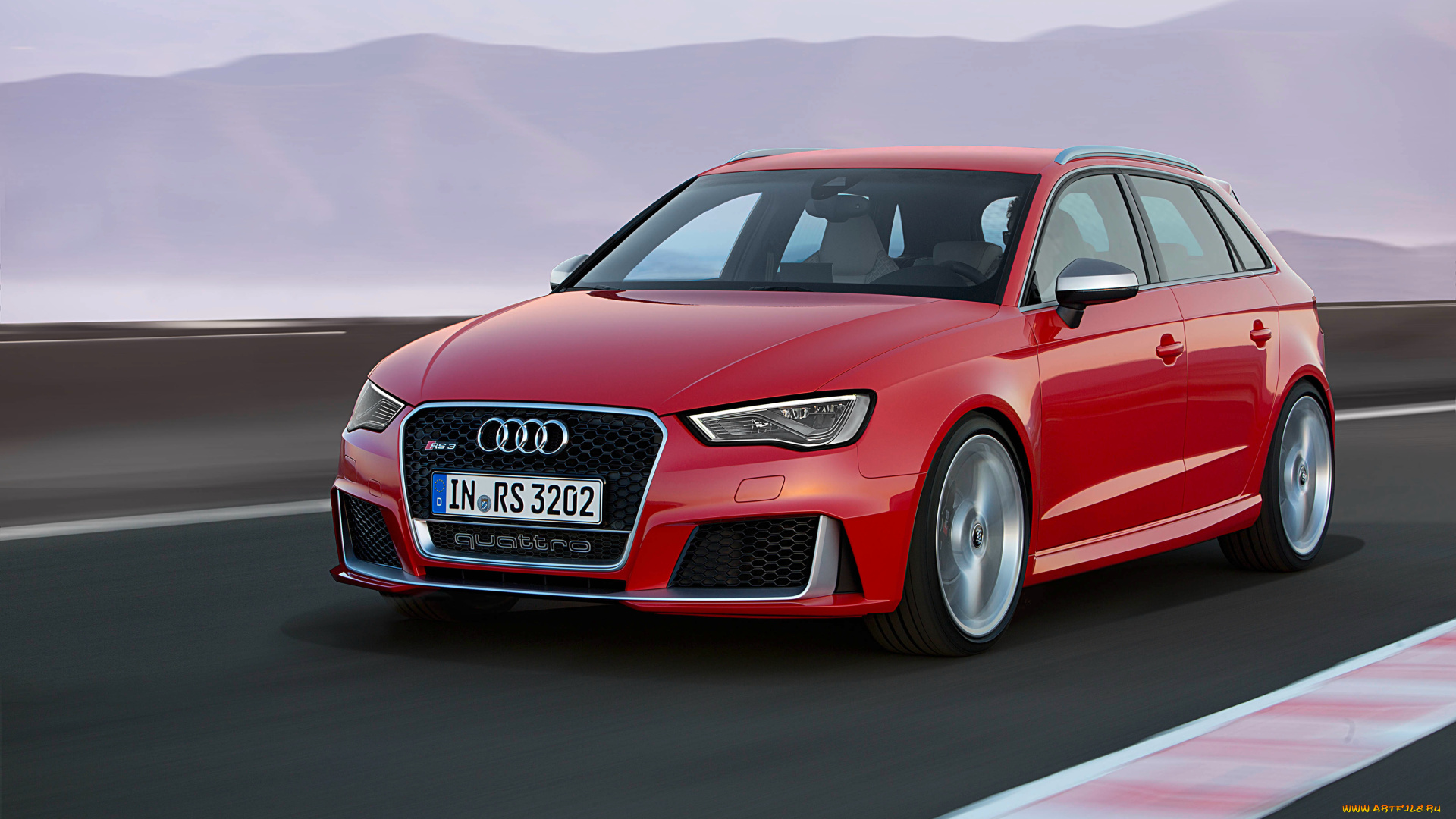 автомобили, audi, красный, 8v, sportback, rs, 3, 2015г