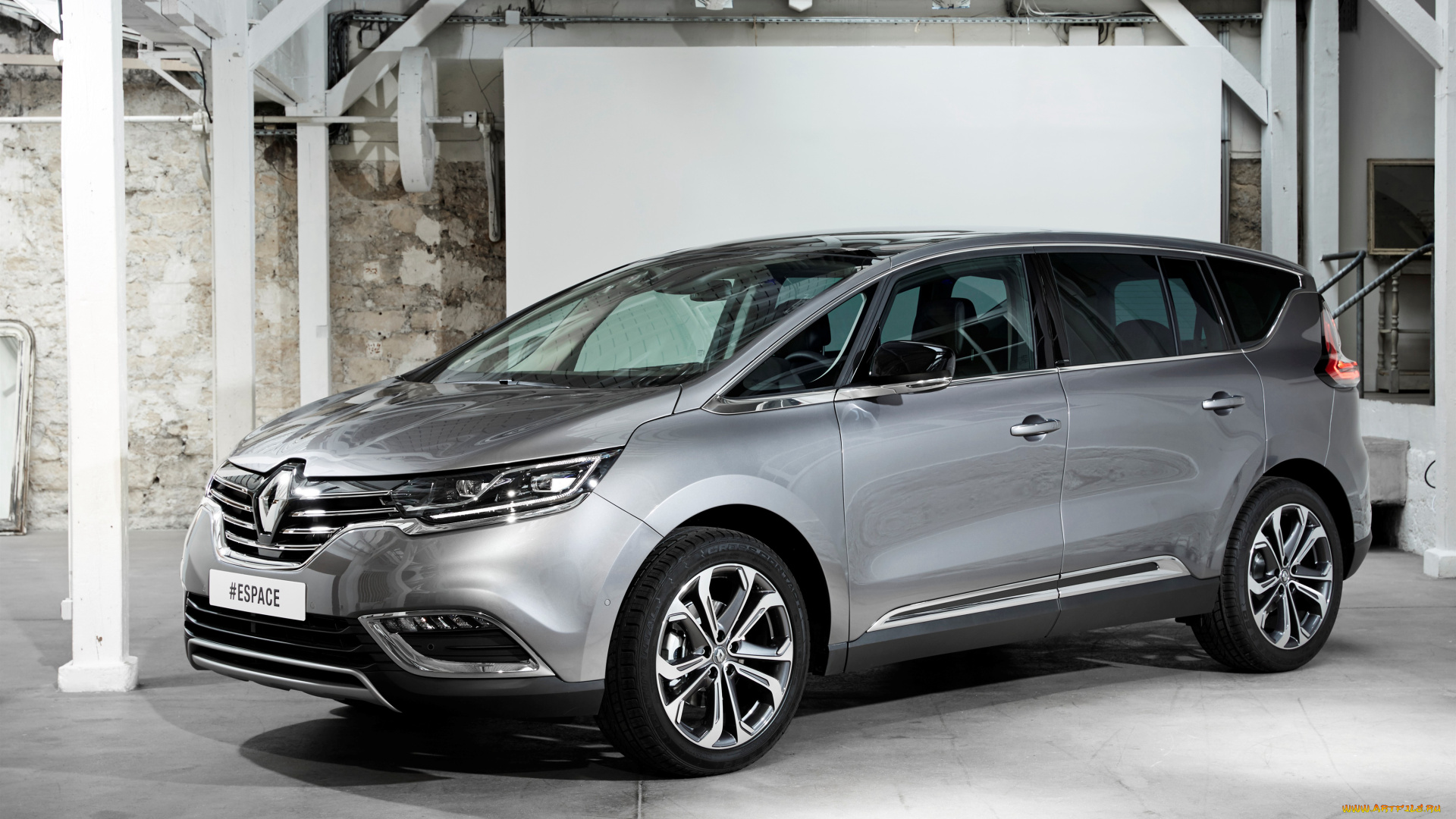 автомобили, renault, 2015г, espace, серый