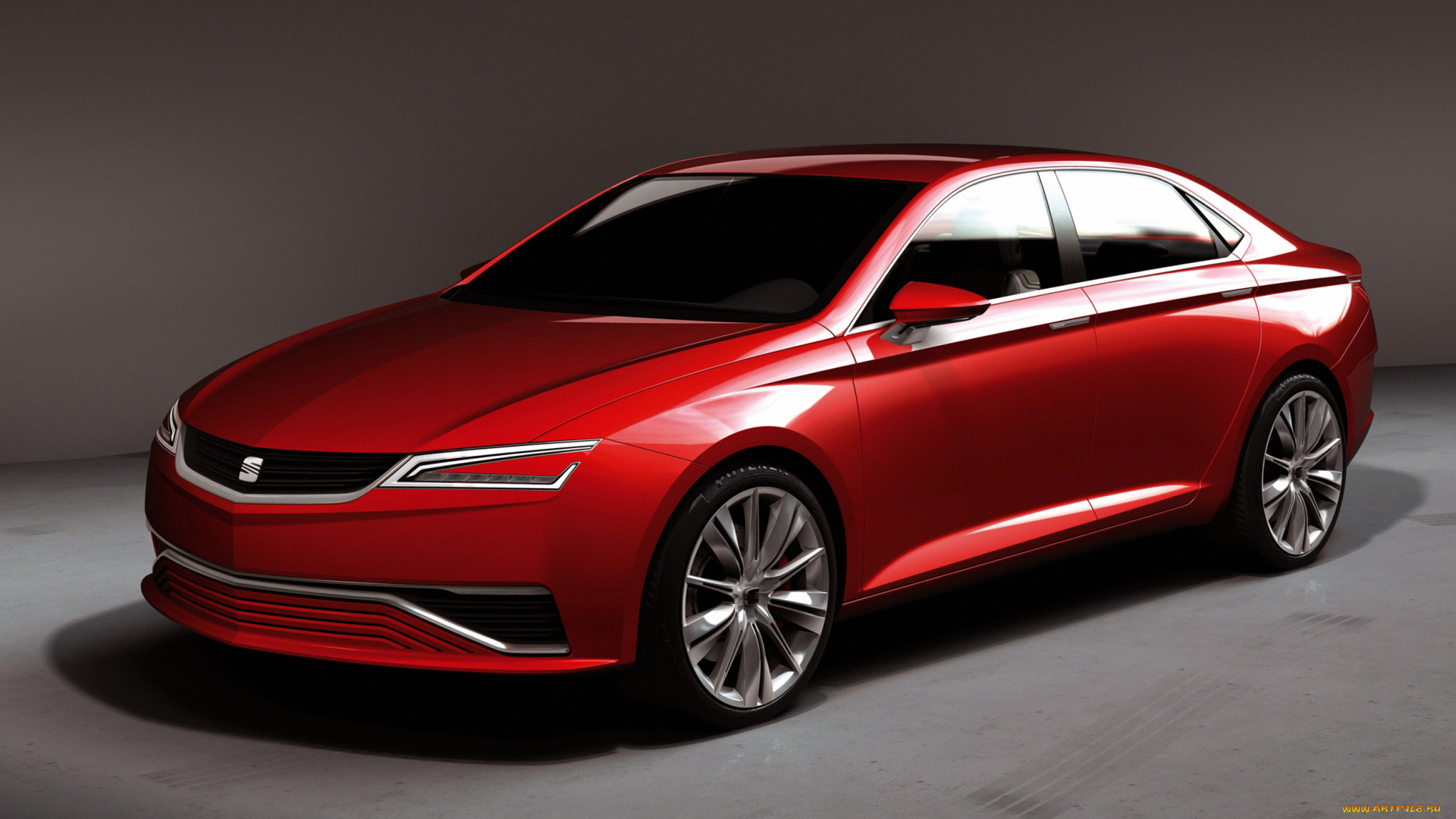 автомобили, seat, ibl, concept, 2011г, красный