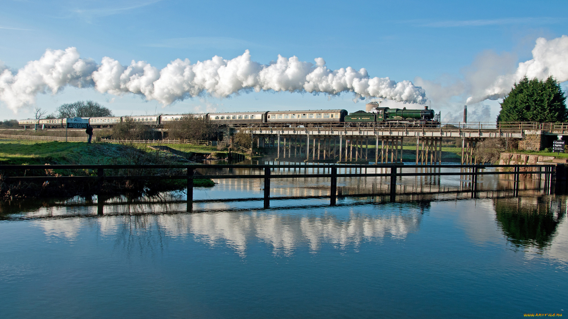 техника, паровозы, паровоз, дорога, железная