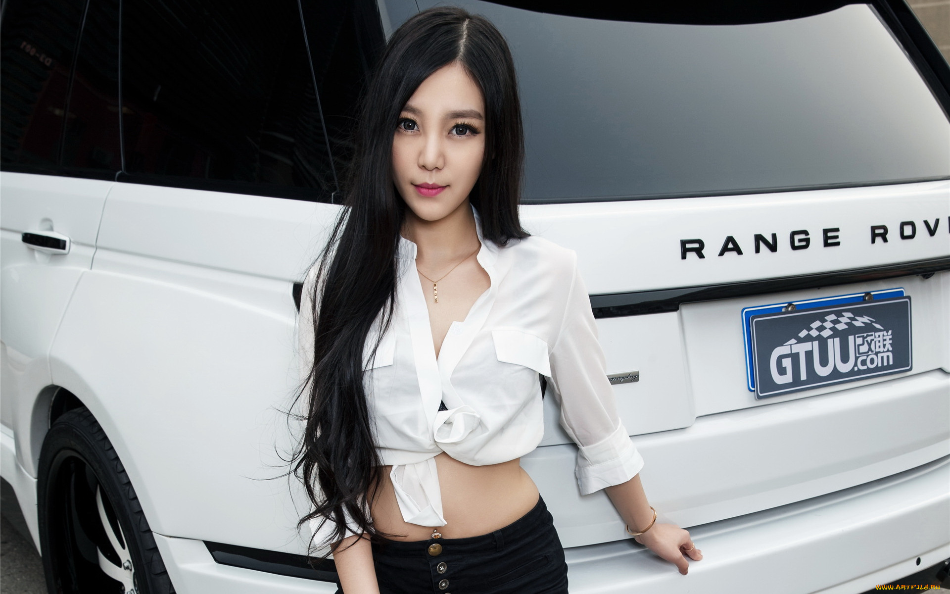 автомобили, -авто, с, девушками, девушка, взгляд, фон, автомобиль, азиатка