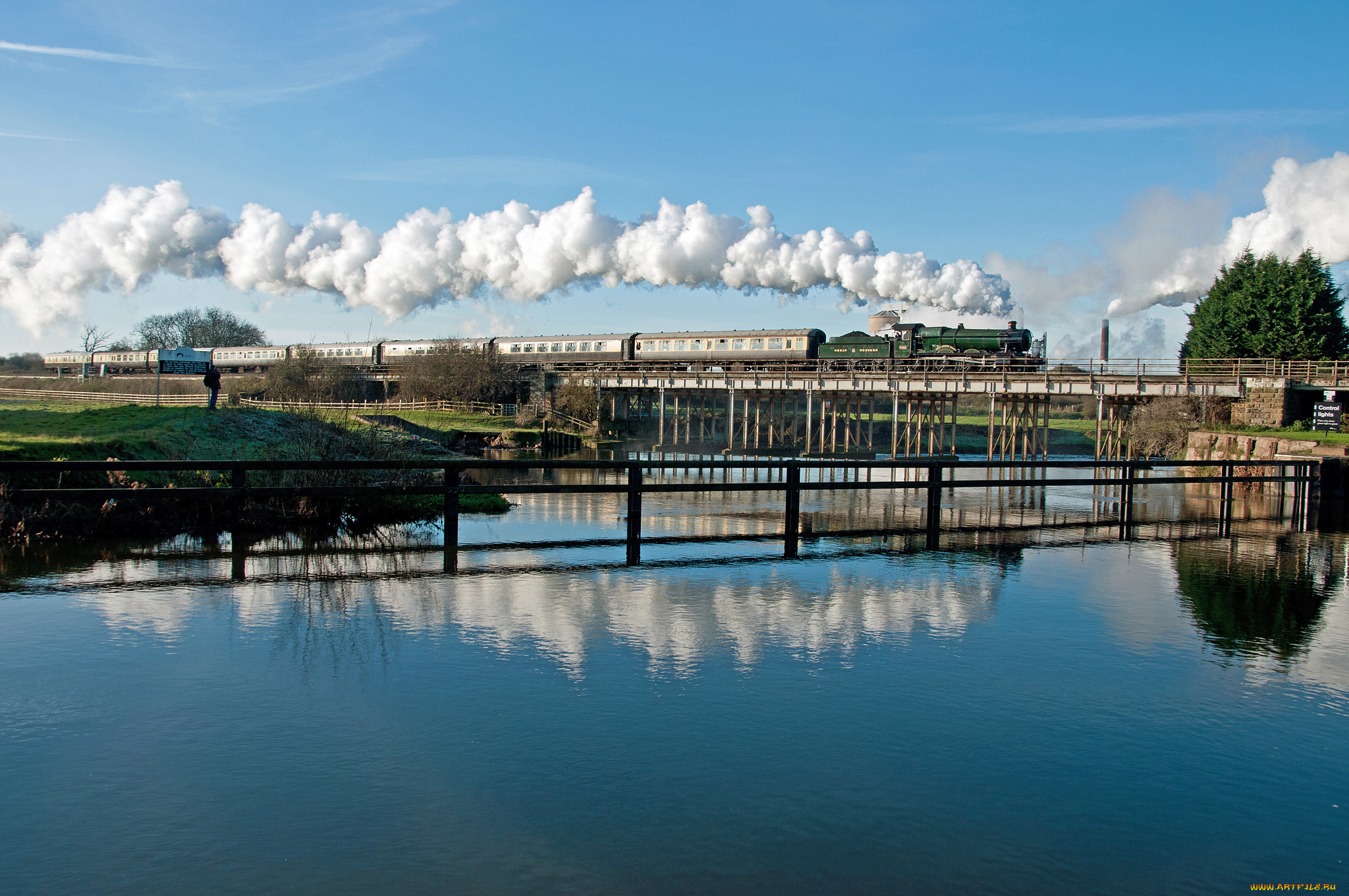 техника, паровозы, паровоз, дорога, железная
