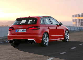 Картинка автомобили audi красный 2015г 8v sportback rs 3