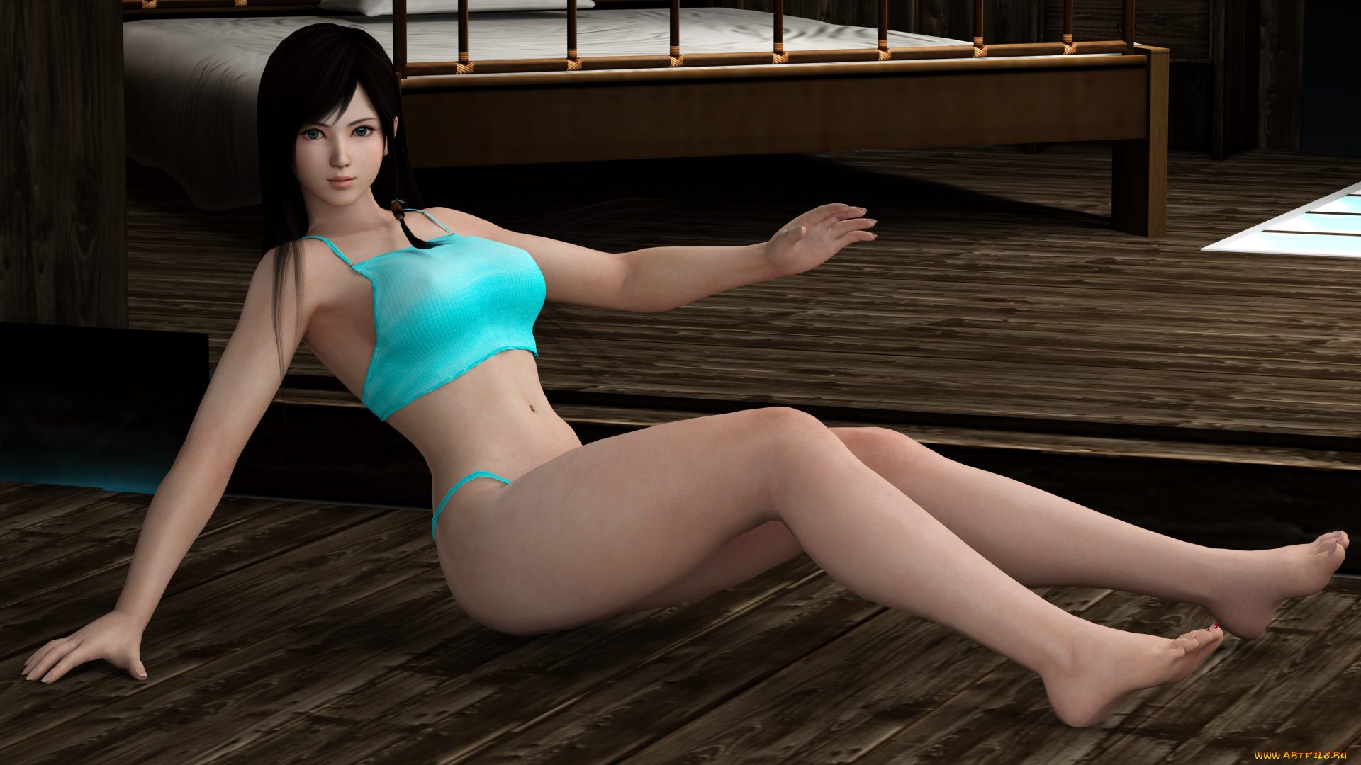 3д, графика, аниме, , anime, фон, взгляд, девушка