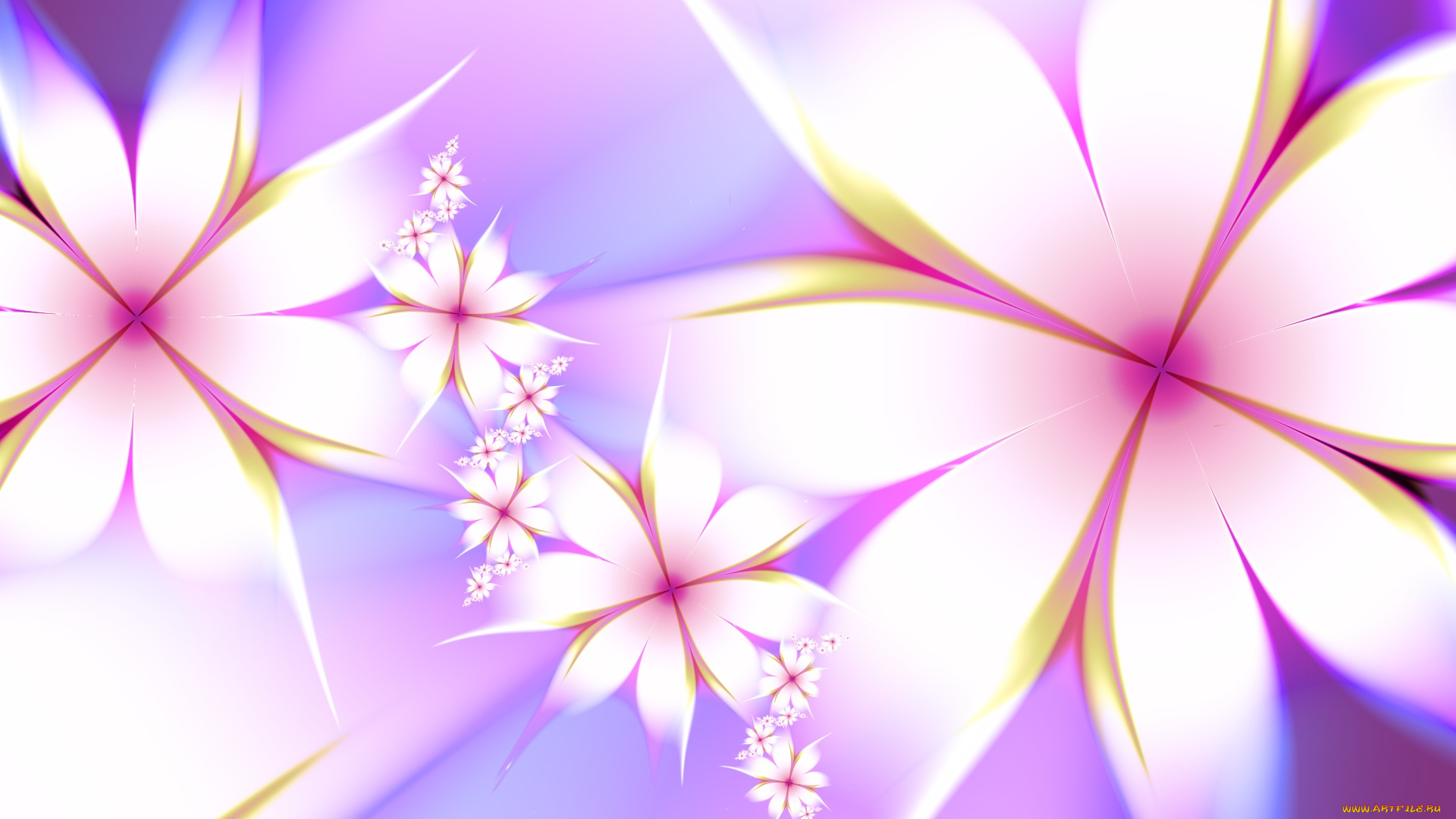 3д, графика, цветы, , flowers, фон, лепестки