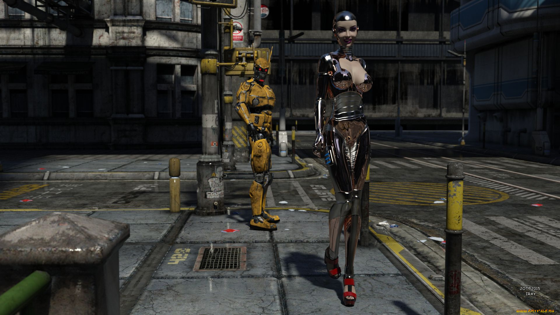 3д, графика, фантазия, , fantasy, андроиды