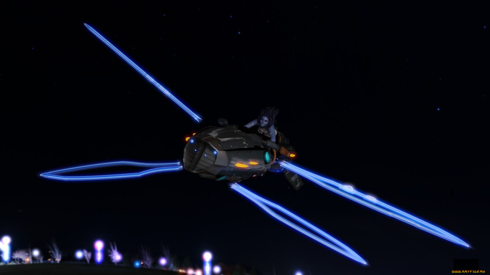 3д, графика, фантазия, , fantasy, фон, полет, взгляд, девушка