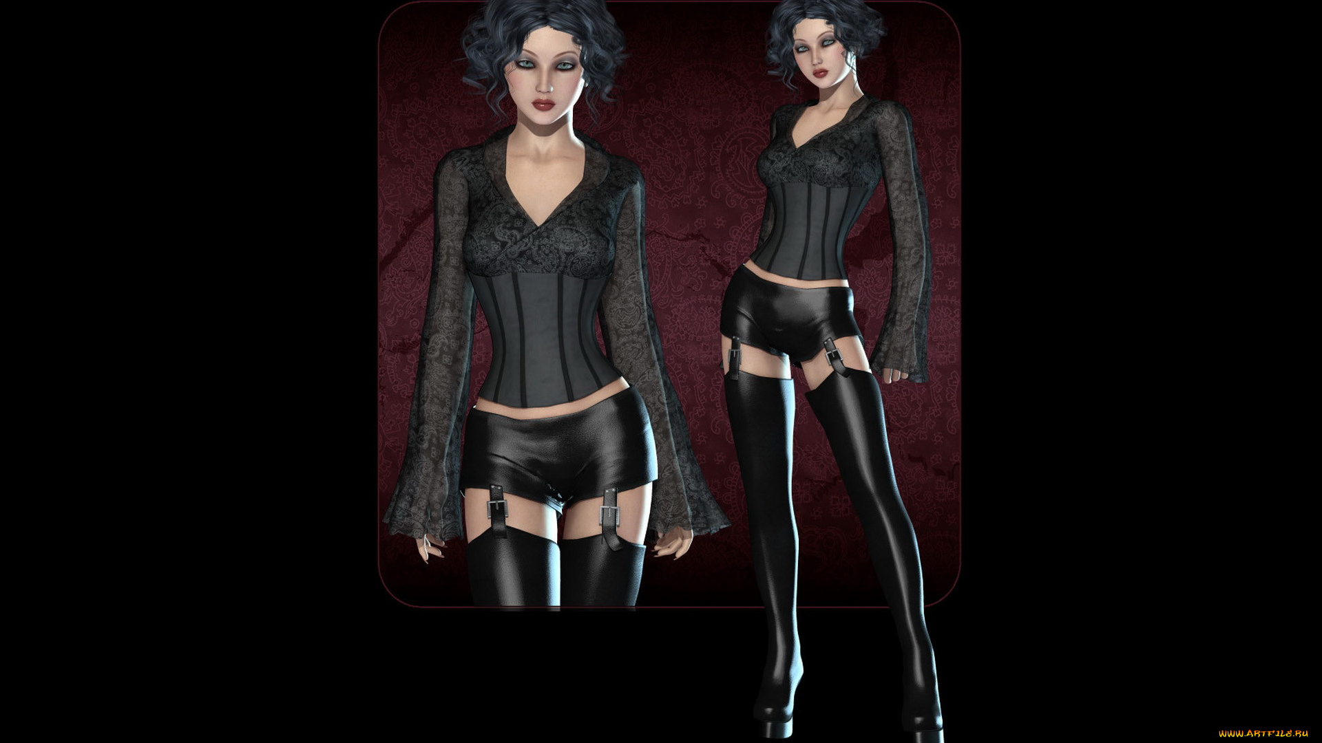 3д, графика, люди, , people, взгляд, латекс, фон, девушка