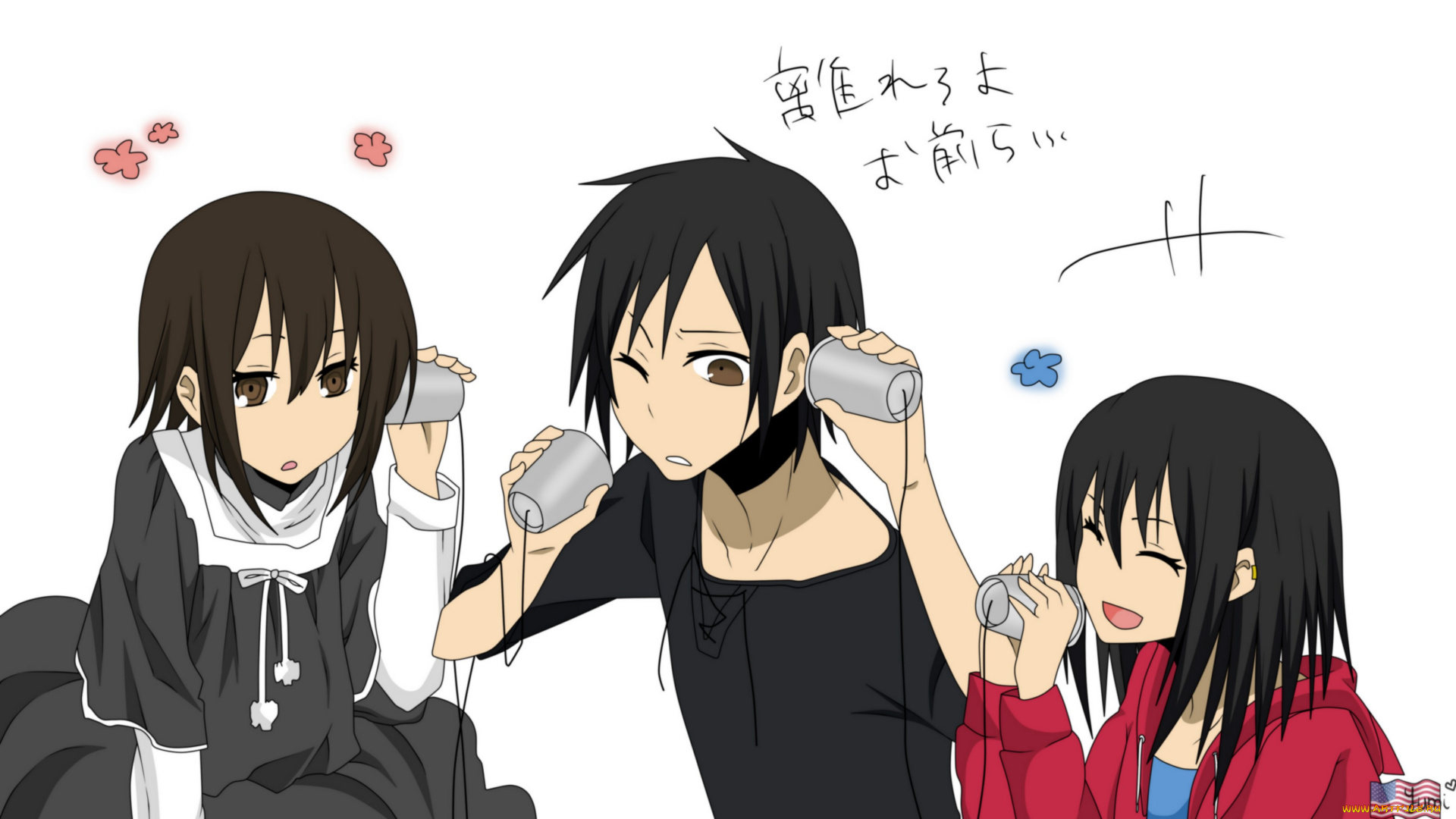 аниме, durarara, изая, орихара, сестры