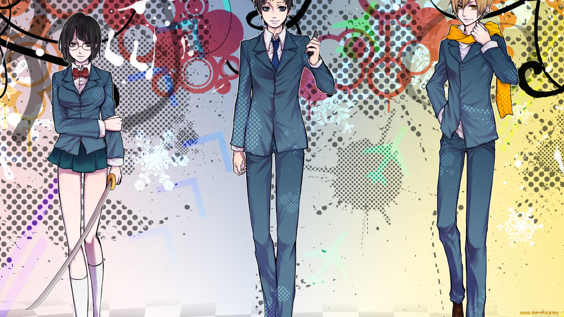 аниме, durarara, кида, анри, микадо