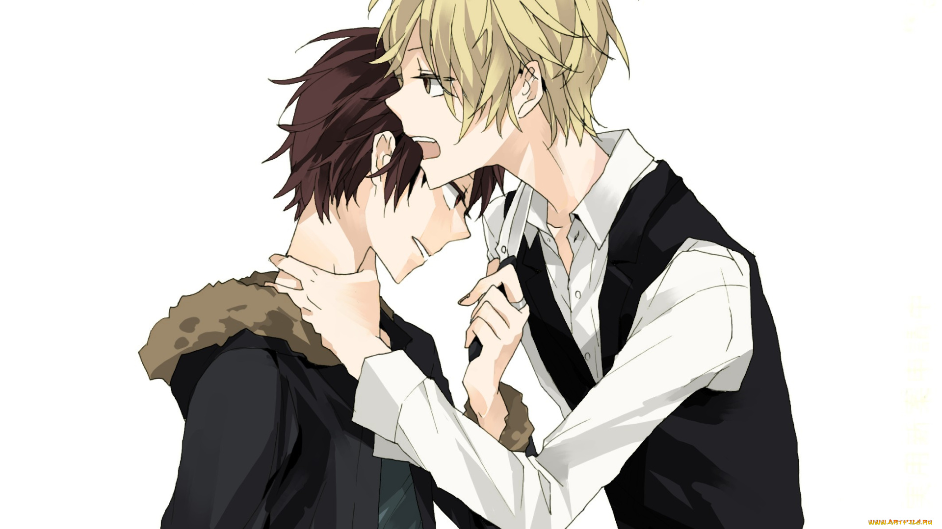 аниме, durarara, шизуо, хейваджима, парни, изая, орихара