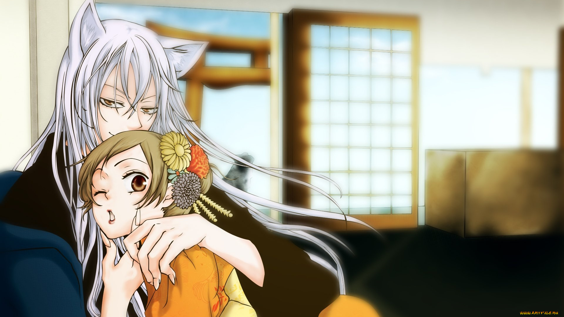 аниме, kamisama, hajimemashita, томое, нанами, арт