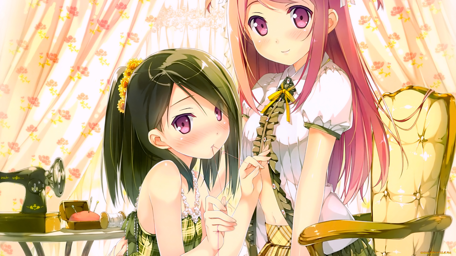 аниме, kantoku, , artbook, девочки, арт