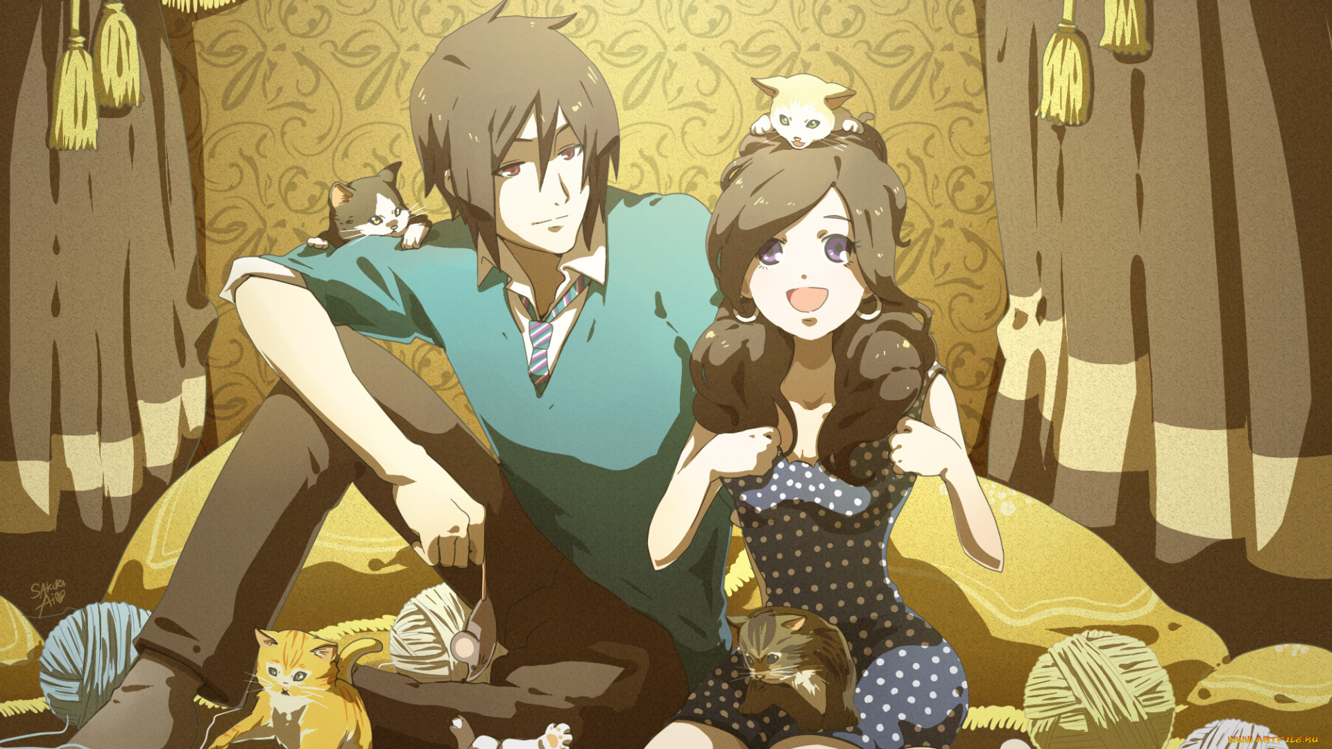 аниме, kuroshitsuji, девушка, себастьян, тёмный, дворецкий