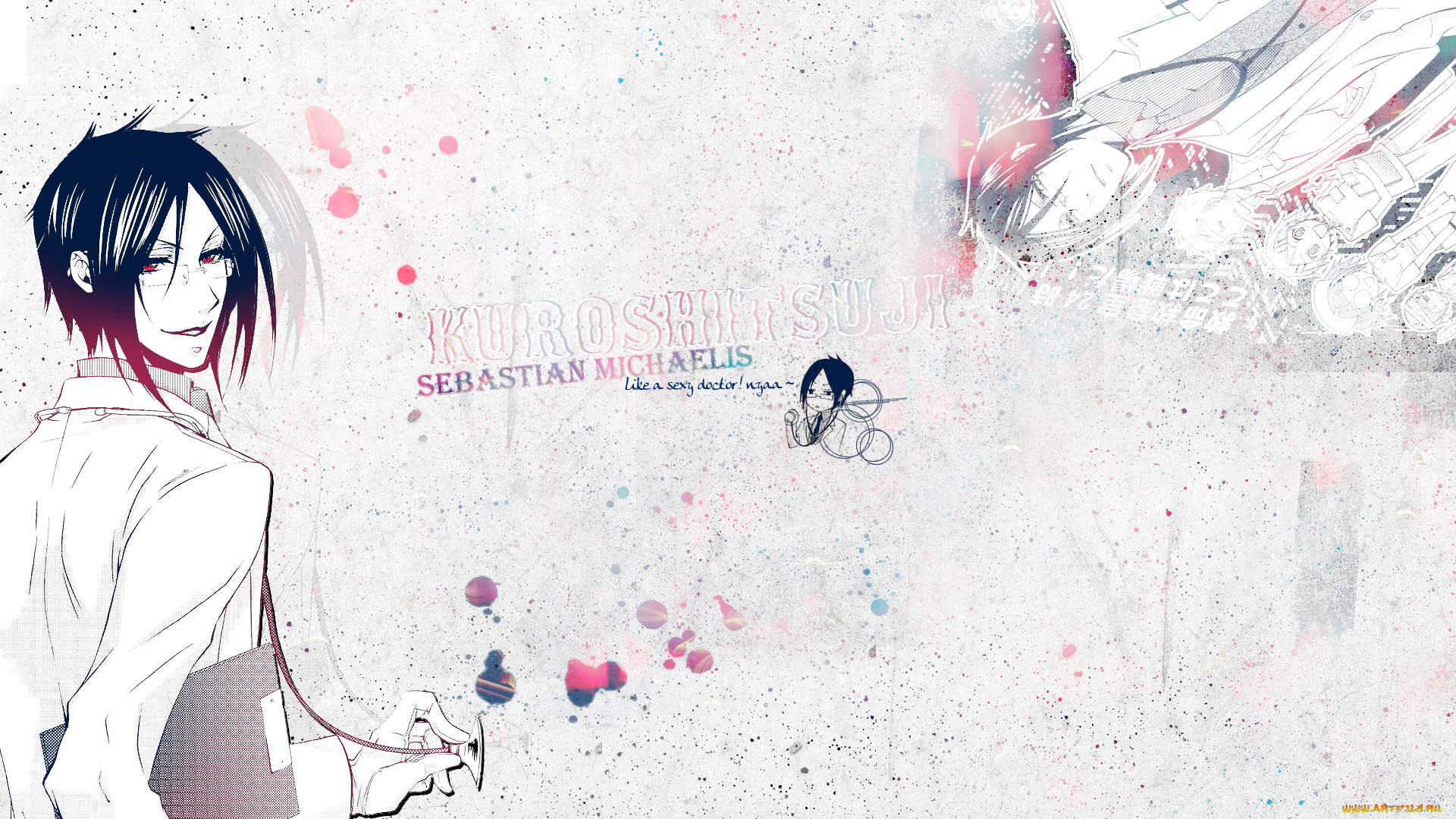 аниме, kuroshitsuji, тёмный, дворецкий, себастьян