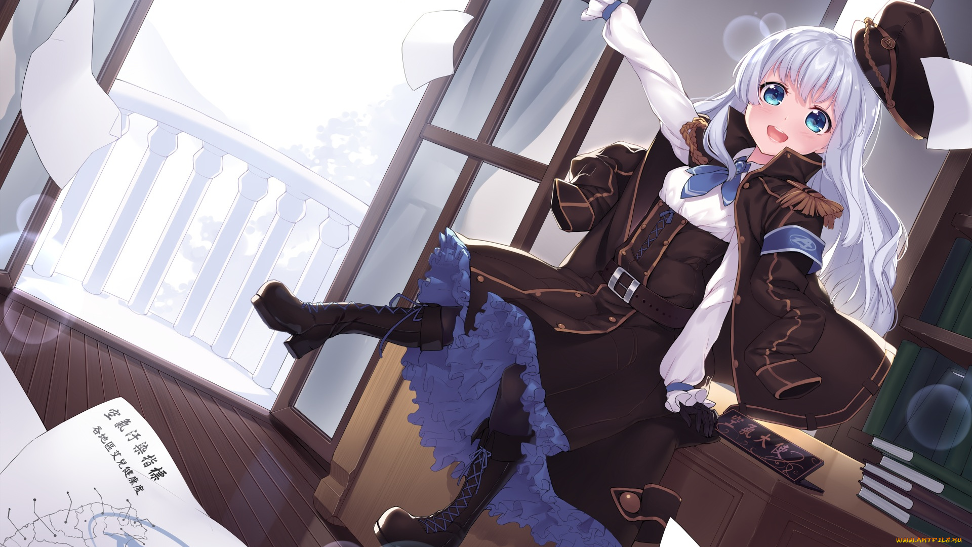 аниме, unknown, , другое, арт, yaguo, kuuki, shoujo, девочка, радость