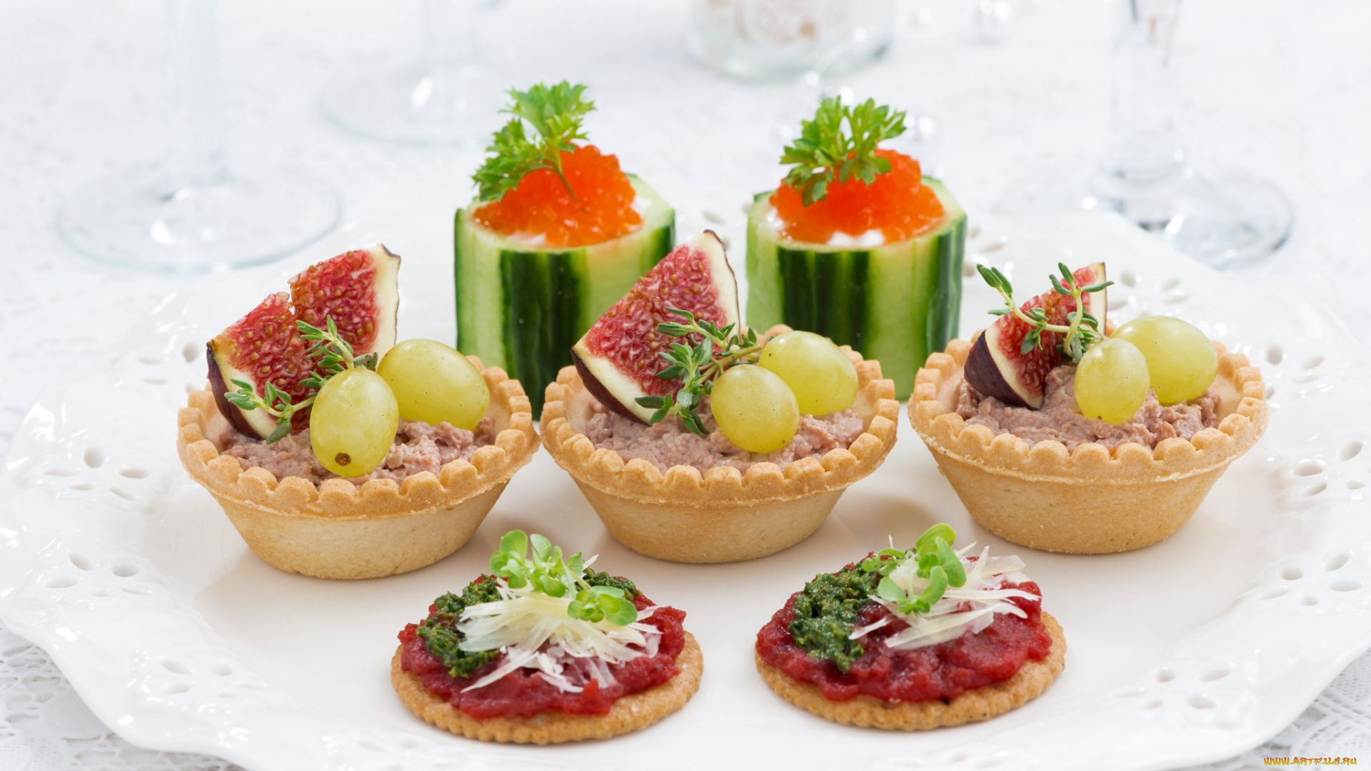 еда, бутерброды, , гамбургеры, , канапе, икра, инжир, огурцы, соус, виноград, паштет, мини, закуски
