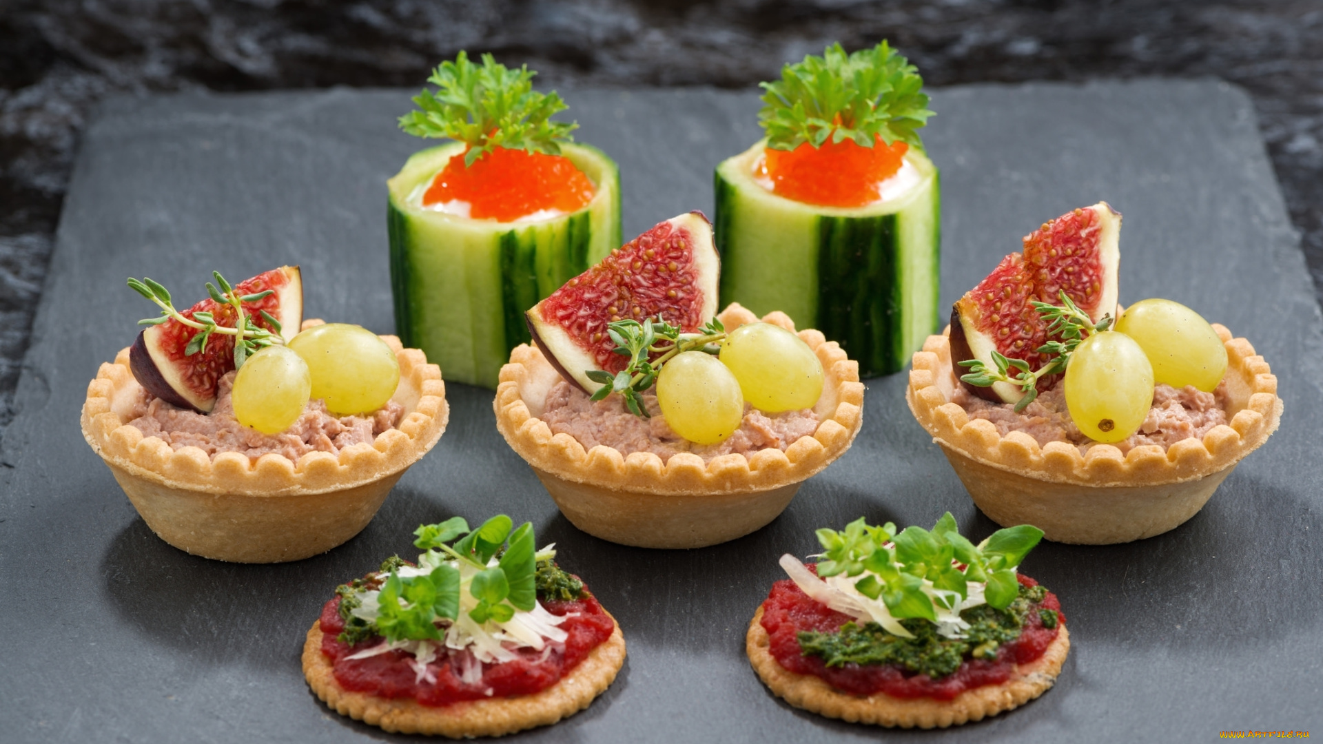 еда, бутерброды, , гамбургеры, , канапе, мини, виноград, инжир, огурцы, икра, паштет, закуски