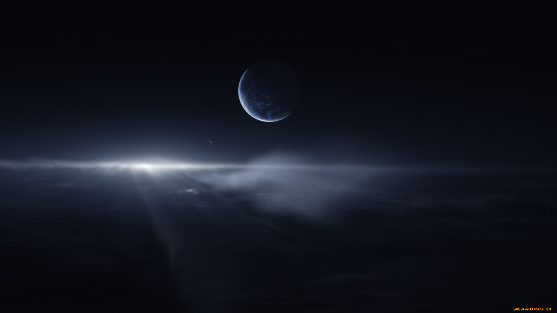 космос, луна, вселенная, планета, галактика
