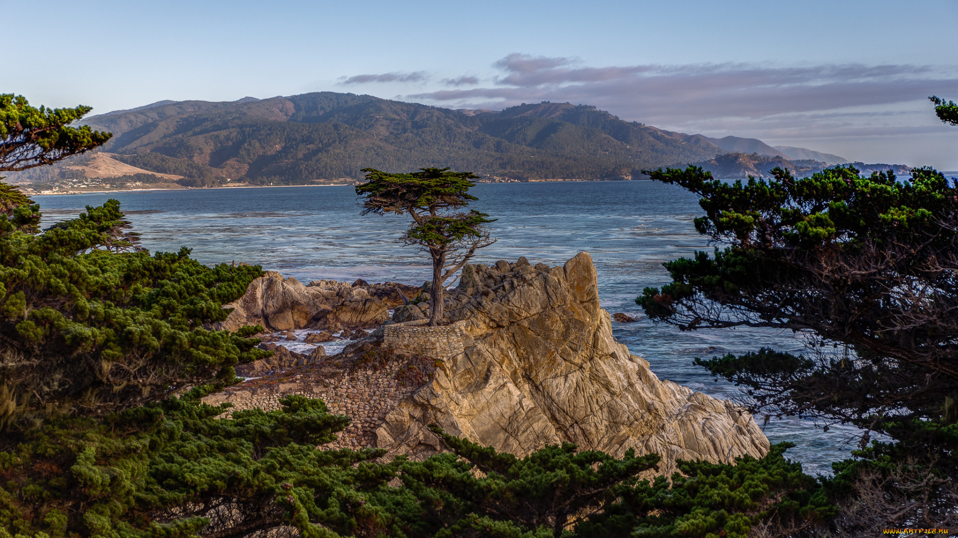 природа, побережье, море, скалы, бухта